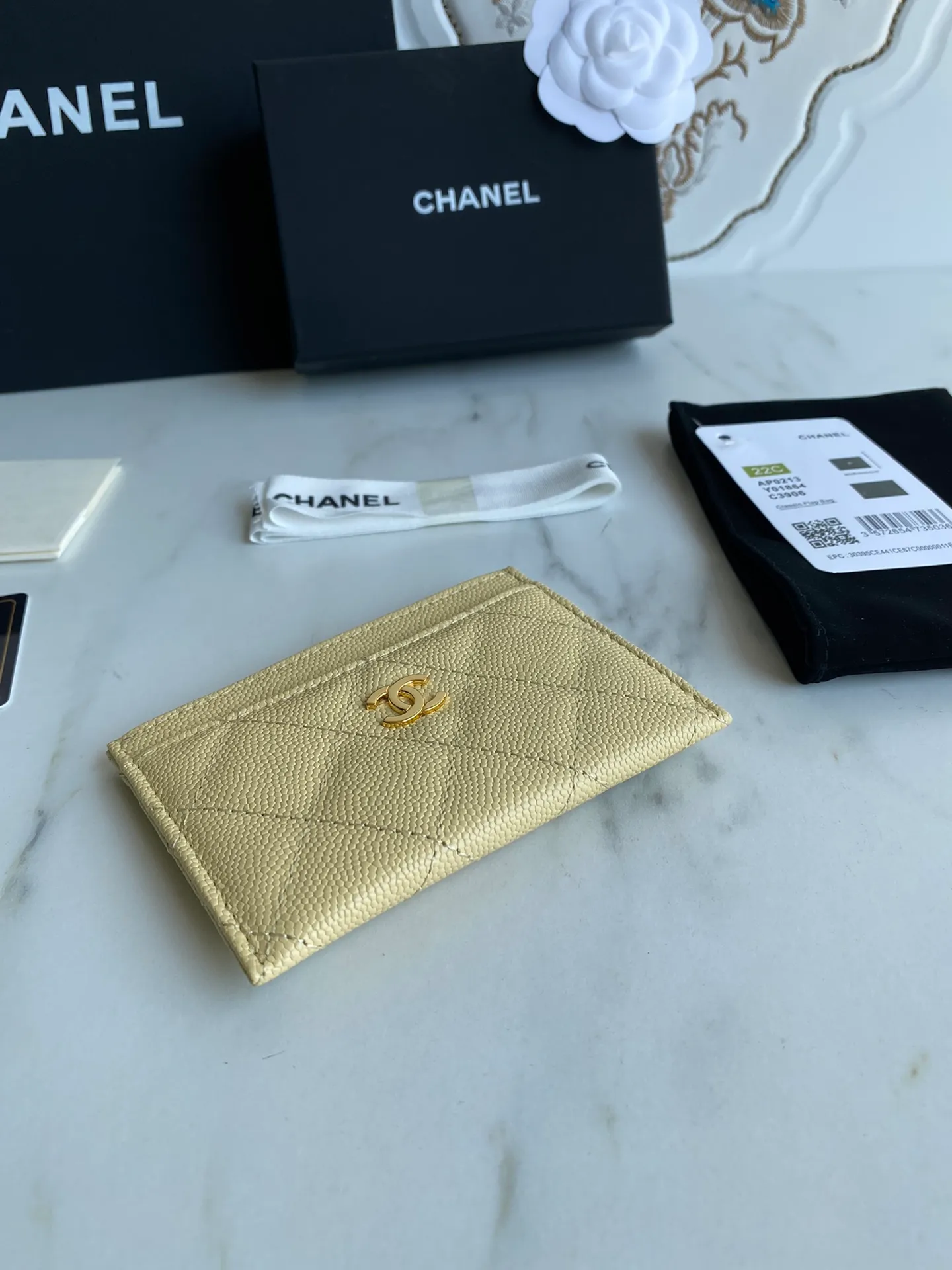 190💰【Original quality】【With serial code】CHANEL, classic card holder! Original quality, caviar small ball pattern series, classic series, exquisite details, full set of packaging, style number (AP426) 31510... size 11*7.5*1