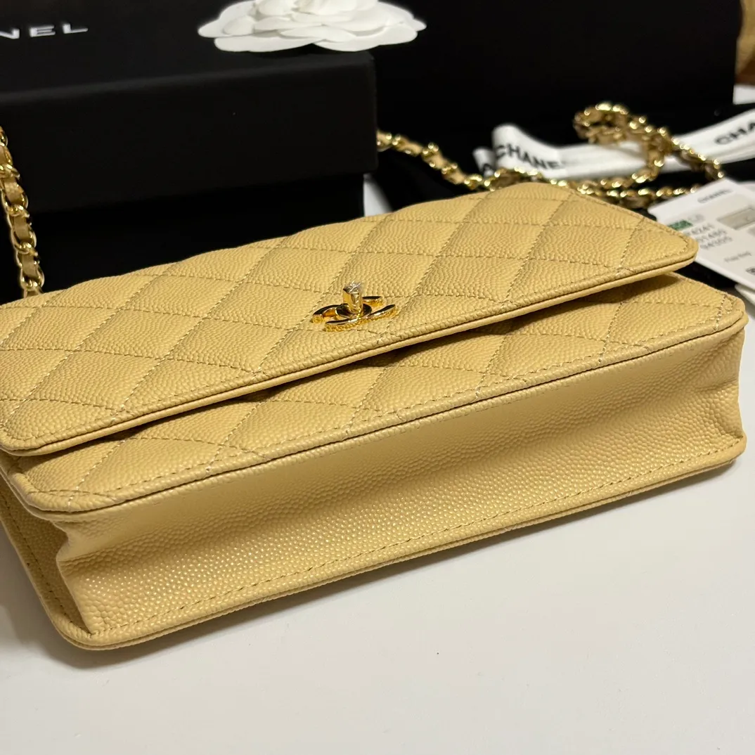 💰700 New product WOC🍃🍃Double C button style, 4241 new design is more solid. You no longer have to worry about things opening with too many buttons, and it still maintains the classic look. AP8482 size: 12×19.5×3.5cm