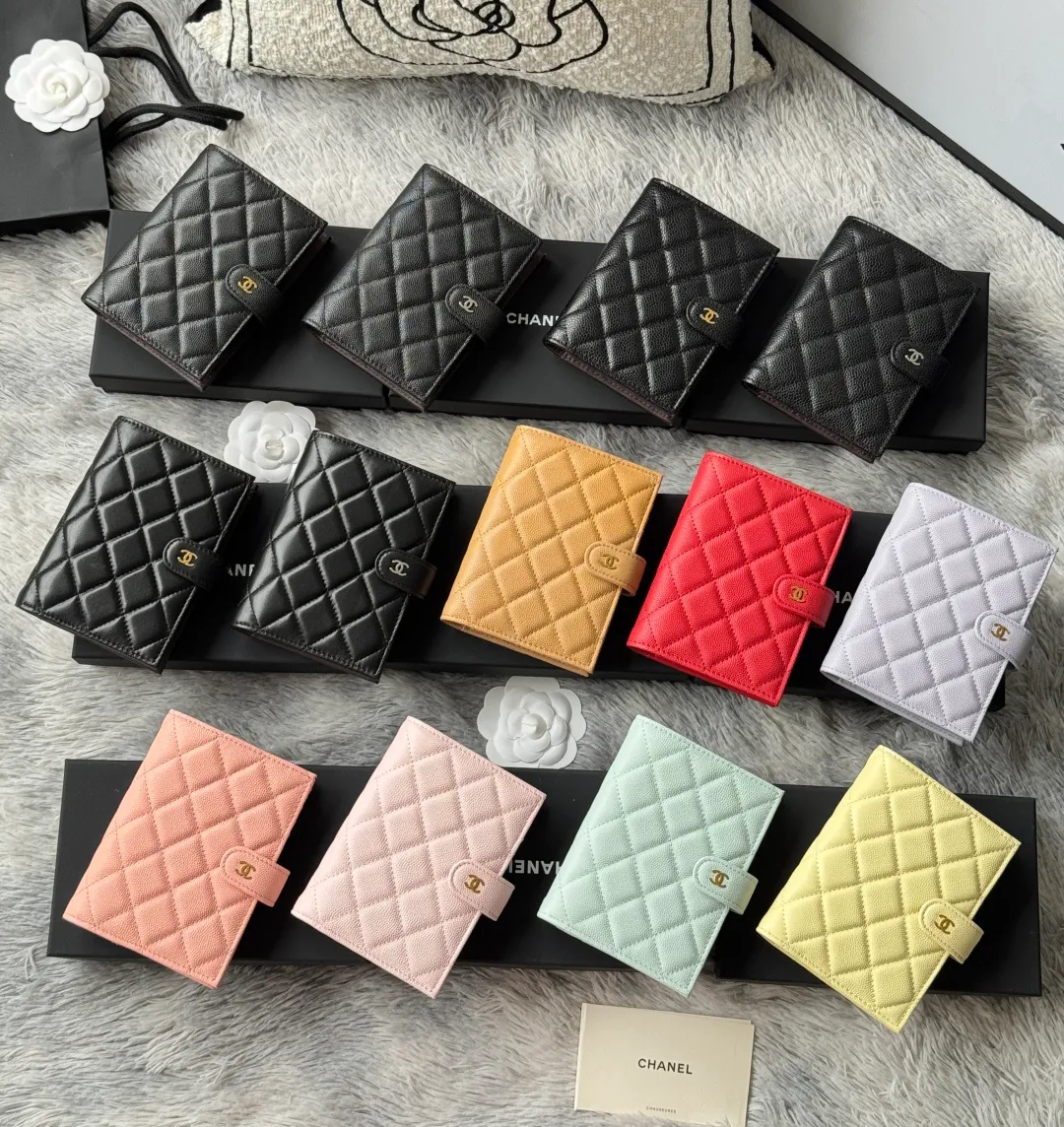 Multifunctional 2-in-1 passport wallet 3196 combination picture Thirteen colors Comparison chart of big and small balls