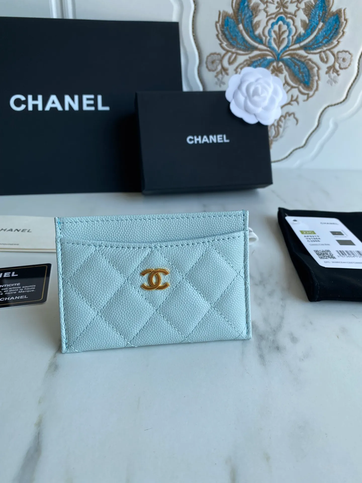 190💰【Original quality】【With serial code】CHANEL, classic card holder! Original quality, caviar small ball pattern series, classic series, exquisite details, full set of packaging, style number (AP426) 31510... size 11*7.5*1