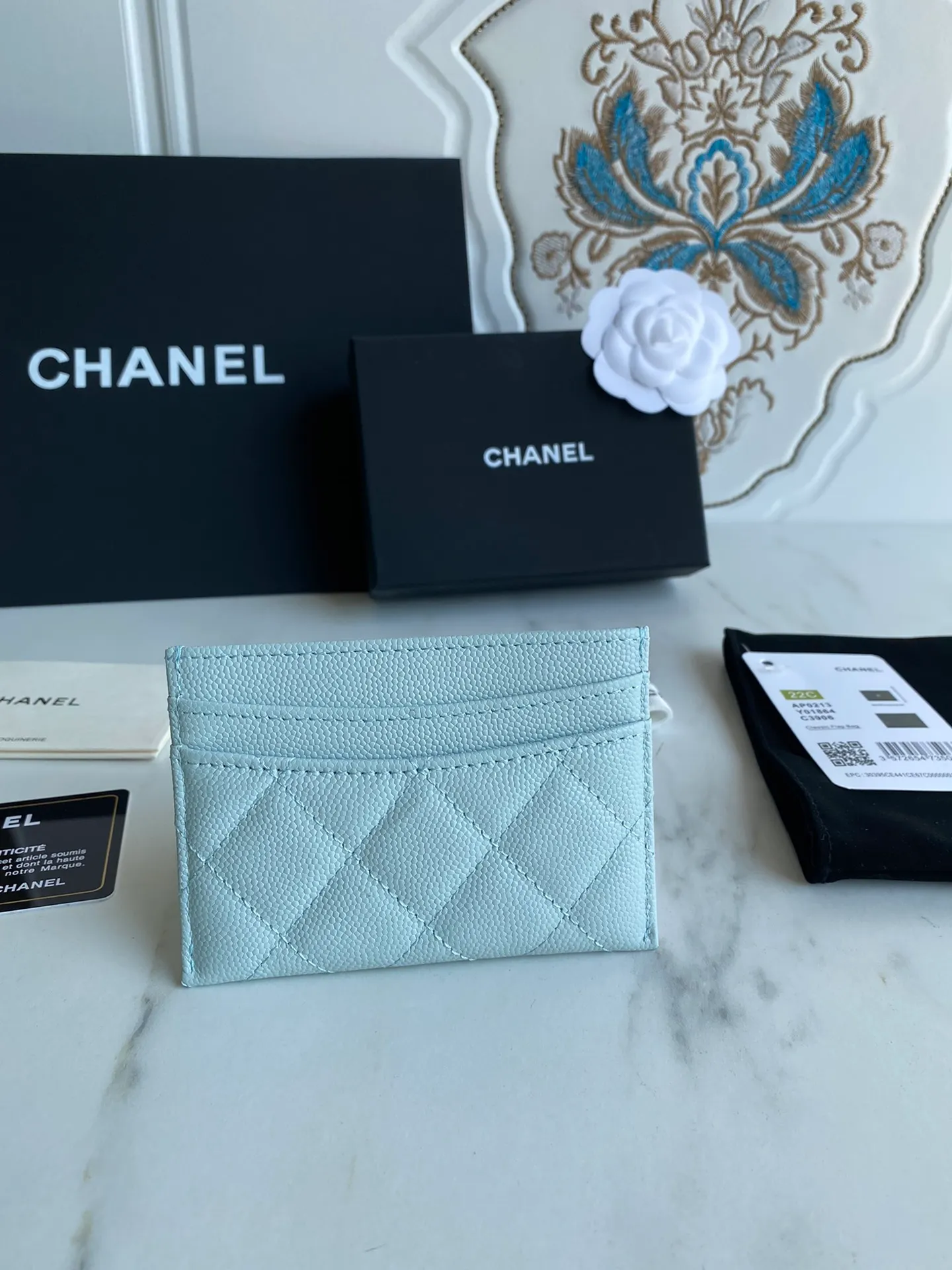 190💰【Original quality】【With serial code】CHANEL, classic card holder! Original quality, caviar small ball pattern series, classic series, exquisite details, full set of packaging, style number (AP426) 31510... size 11*7.5*1