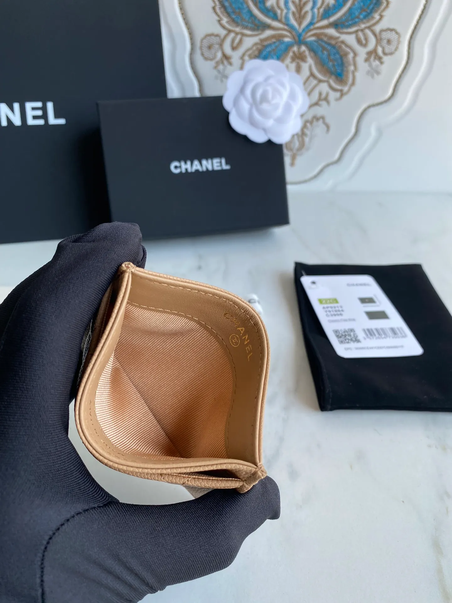 190💰【Original quality】【With serial code】CHANEL, classic card holder! Original quality, caviar small ball pattern series, classic series, exquisite details, full set of packaging, style number (AP426) 31510... size 11*7.5*1