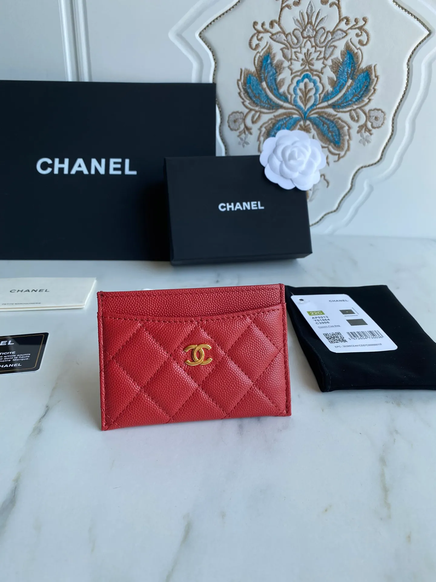 190💰【Original quality】【With serial code】CHANEL, classic card holder! Original quality, caviar small ball pattern series, classic series, exquisite details, full set of packaging, style number (AP426) 31510... size 11*7.5*1