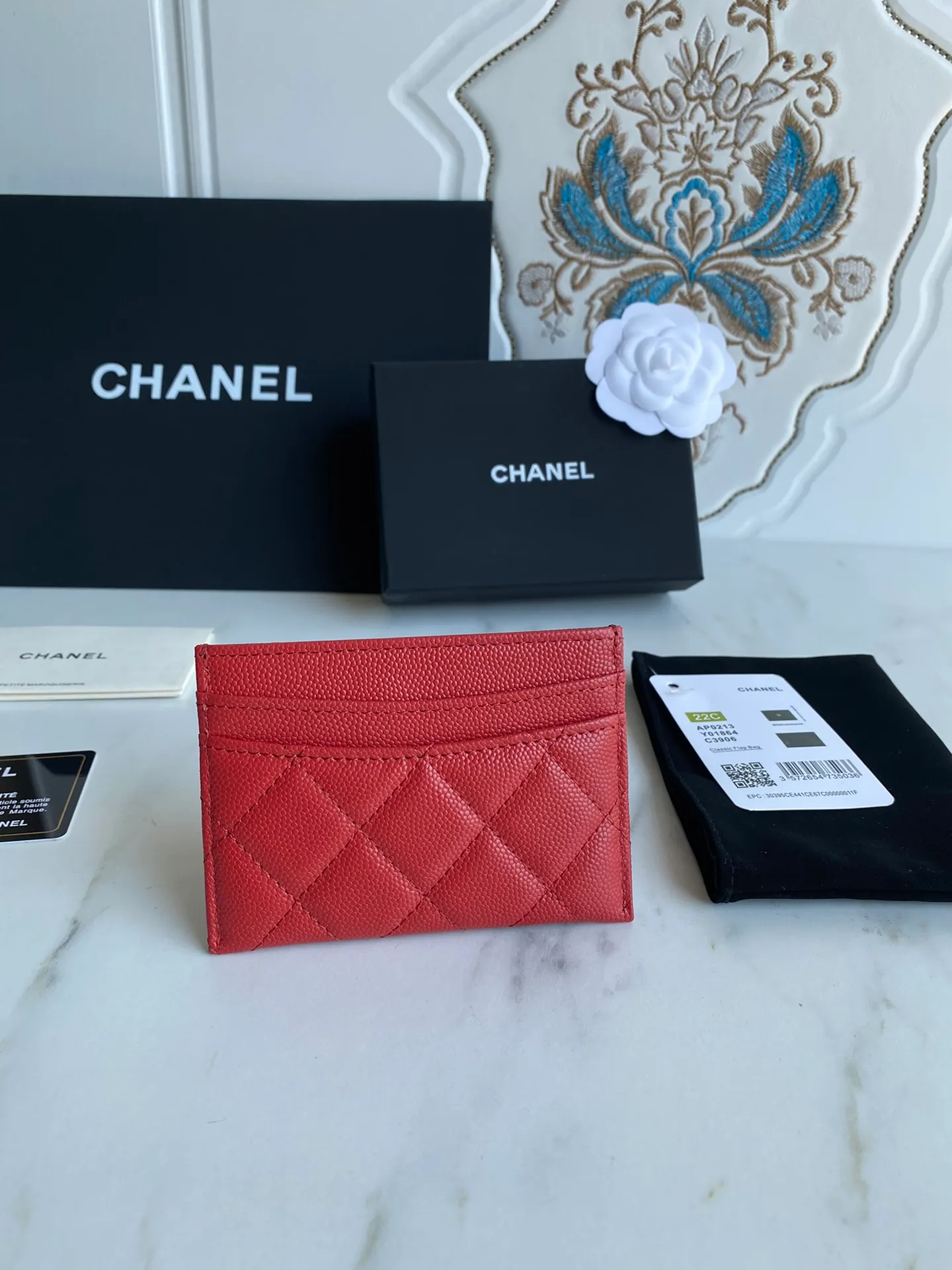 190💰【Original quality】【With serial code】CHANEL, classic card holder! Original quality, caviar small ball pattern series, classic series, exquisite details, full set of packaging, style number (AP426) 31510... size 11*7.5*1