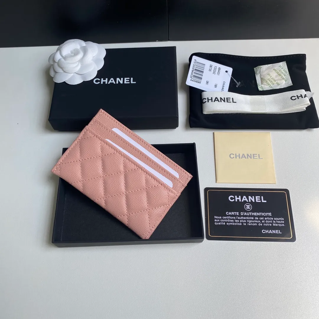 220💰 [Original order quality] [Delivery packaging] CHANEL, original order quality, leboy card holder 💦 style number A84431 top leather hardware, beautiful details, complete package! Size 11*7.5*1.