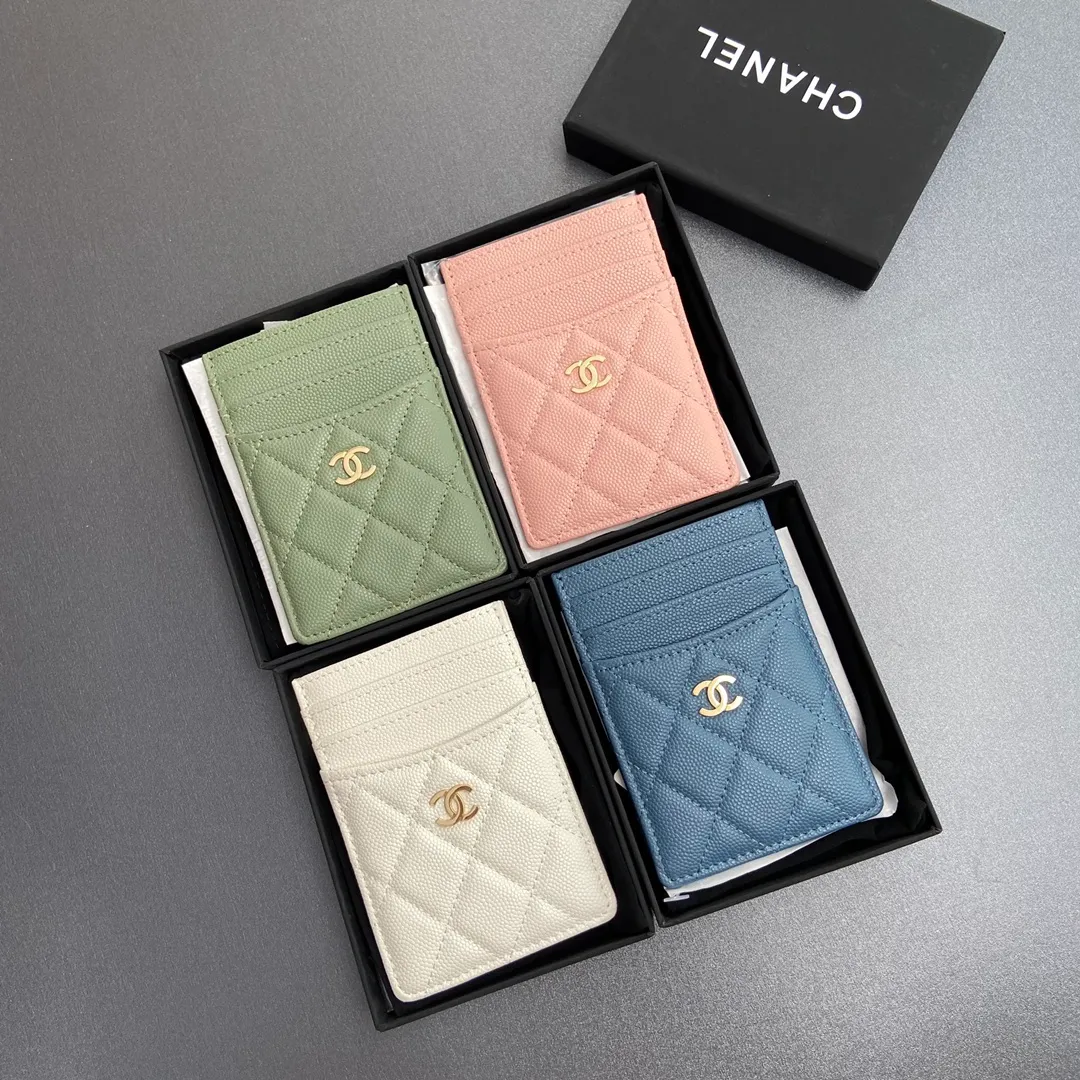 [Special grade hardware original leather] Xiaoxiang card holder series quilted card holder with iconic metal logo No.: 3595