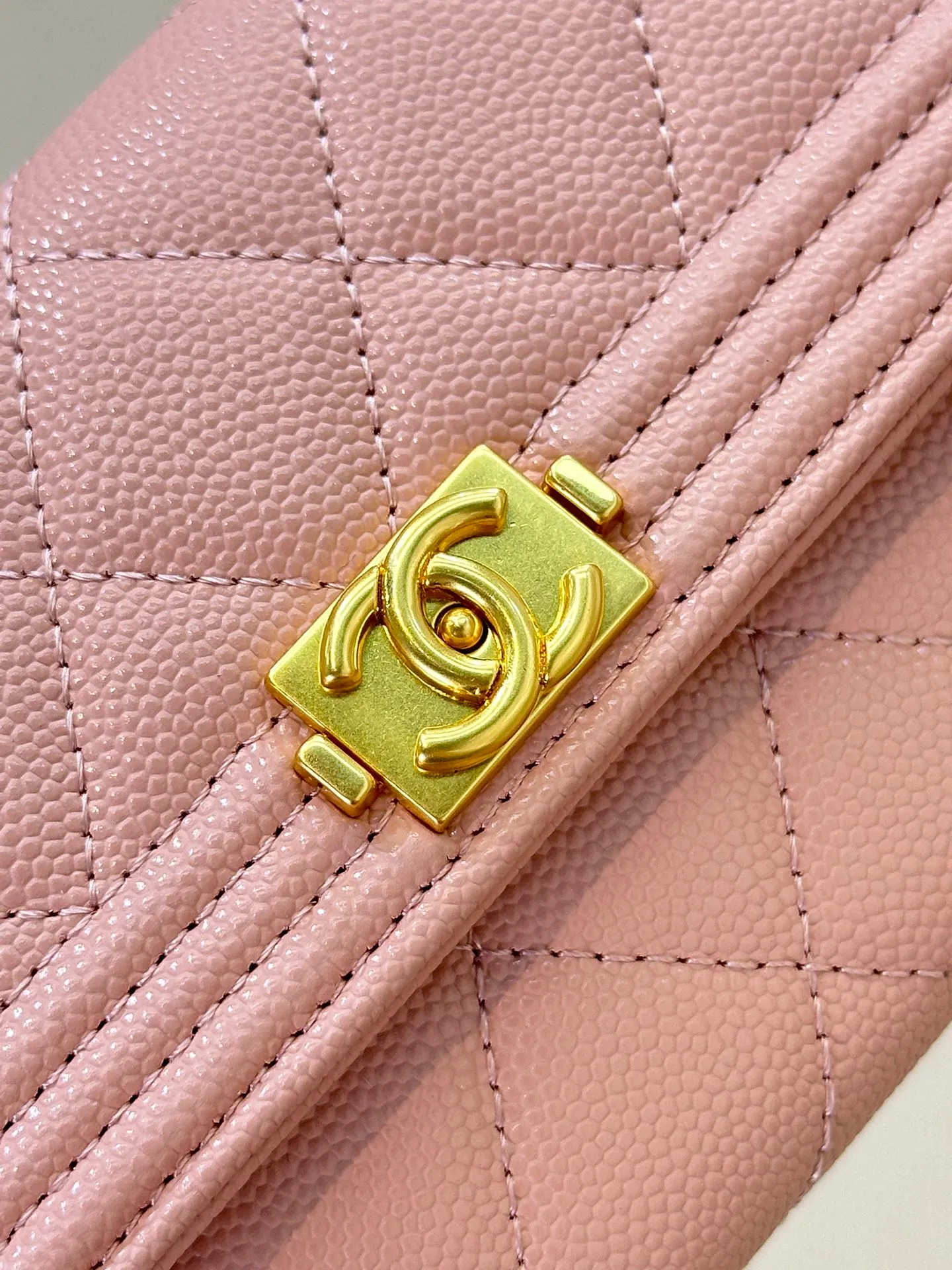 80286 Long style/ball pattern/pink/gold buckle!