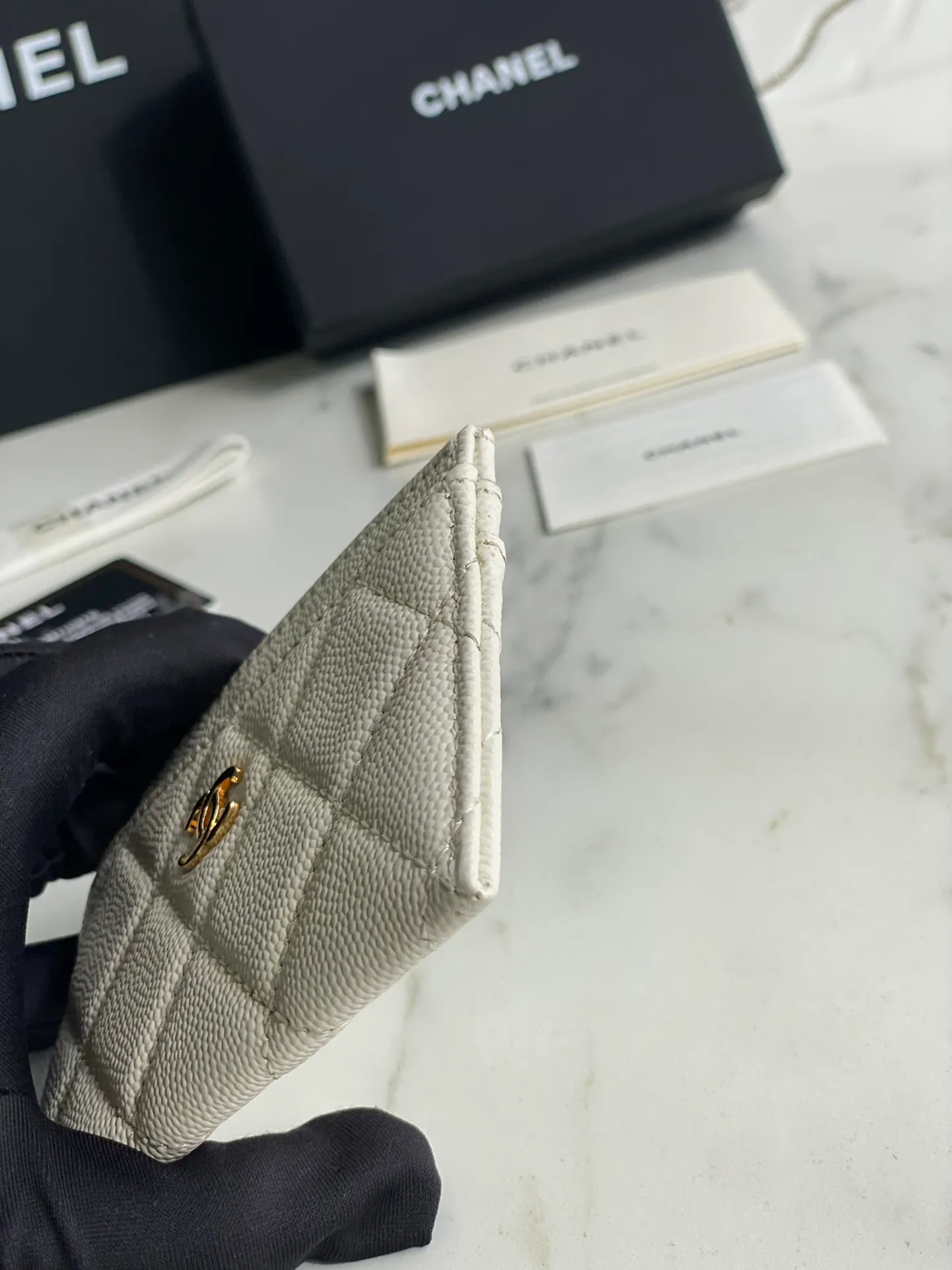 190💰【Original quality】【With serial code】CHANEL, classic card holder! Original quality, caviar small ball pattern series, classic series, exquisite details, full set of packaging, style number (AP426) 31510... size 11*7.5*1