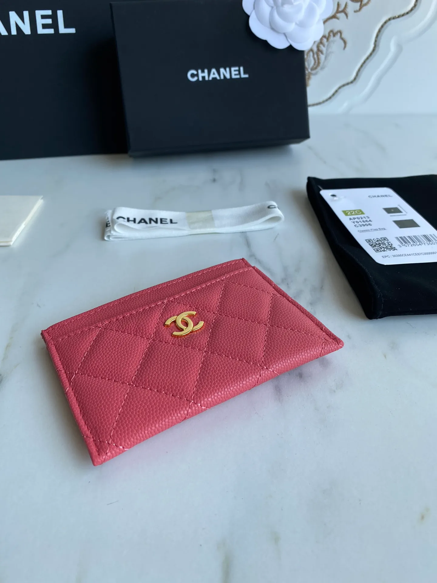 190💰【Original quality】【With serial code】CHANEL, classic card holder! Original quality, caviar small ball pattern series, classic series, exquisite details, full set of packaging, style number (AP426) 31510... size 11*7.5*1