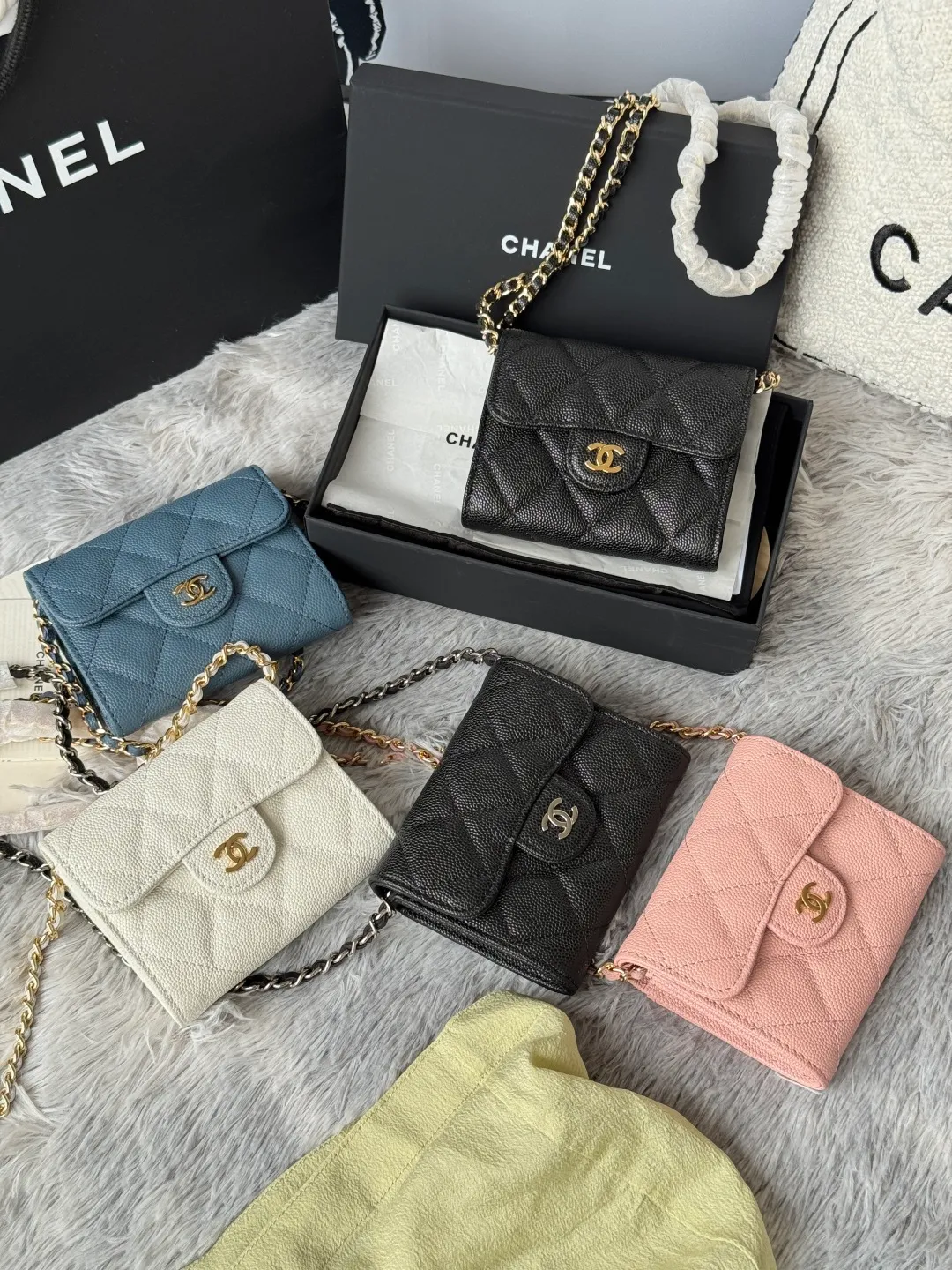 81082 mini satchel caviar combination picture