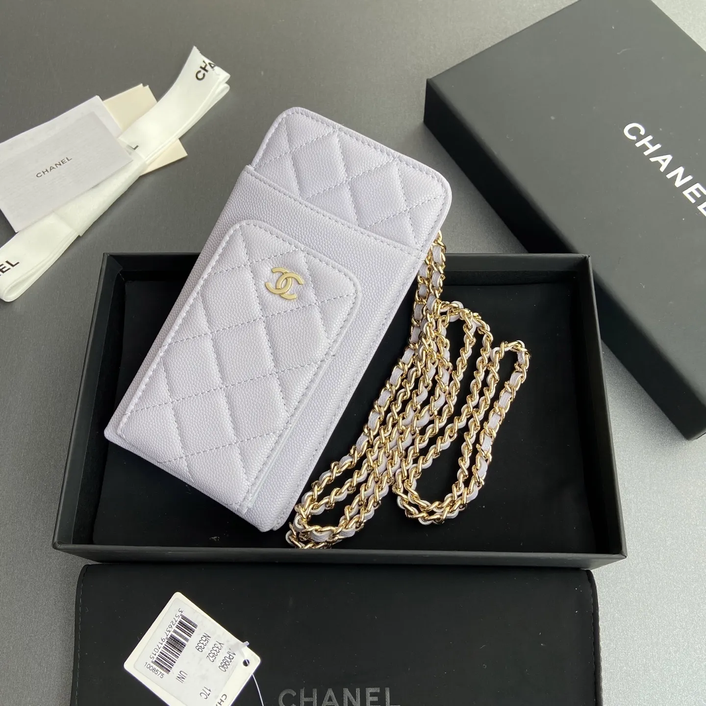 Xiaoxiang imported Italian grain cowhide Item number: AP1980 Price: 540 Color: light purple fine ball pattern gold buckle Size: w18.5×h9×d3cm