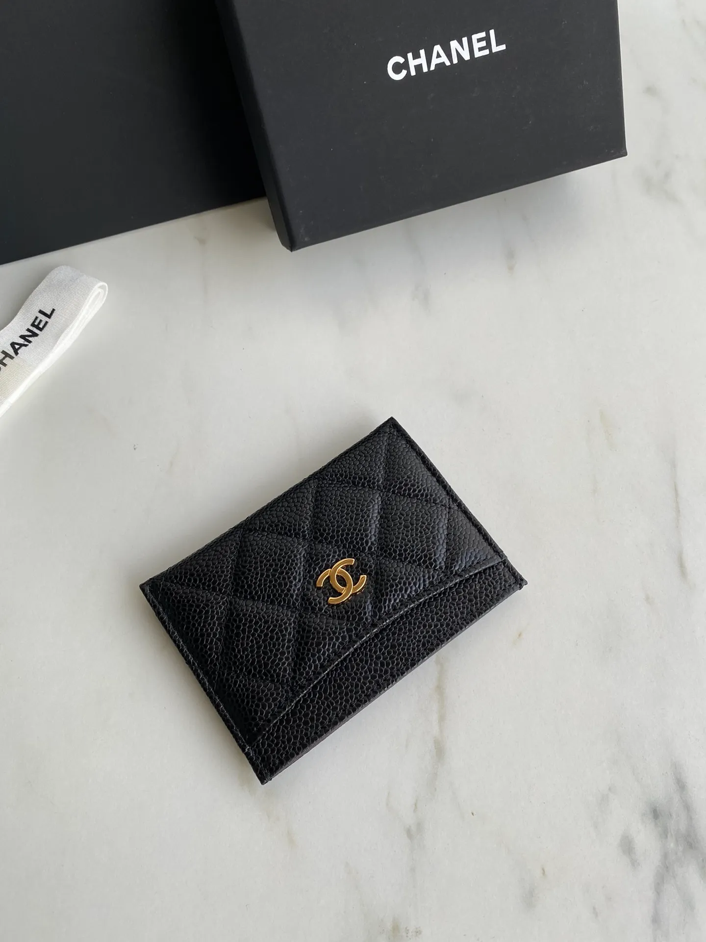 190💰【Original quality】【With serial code】CHANEL, classic card holder! Original quality, caviar small ball pattern series, classic series, exquisite details, full set of packaging, style number (AP426) 31510... size 11*7.5*1