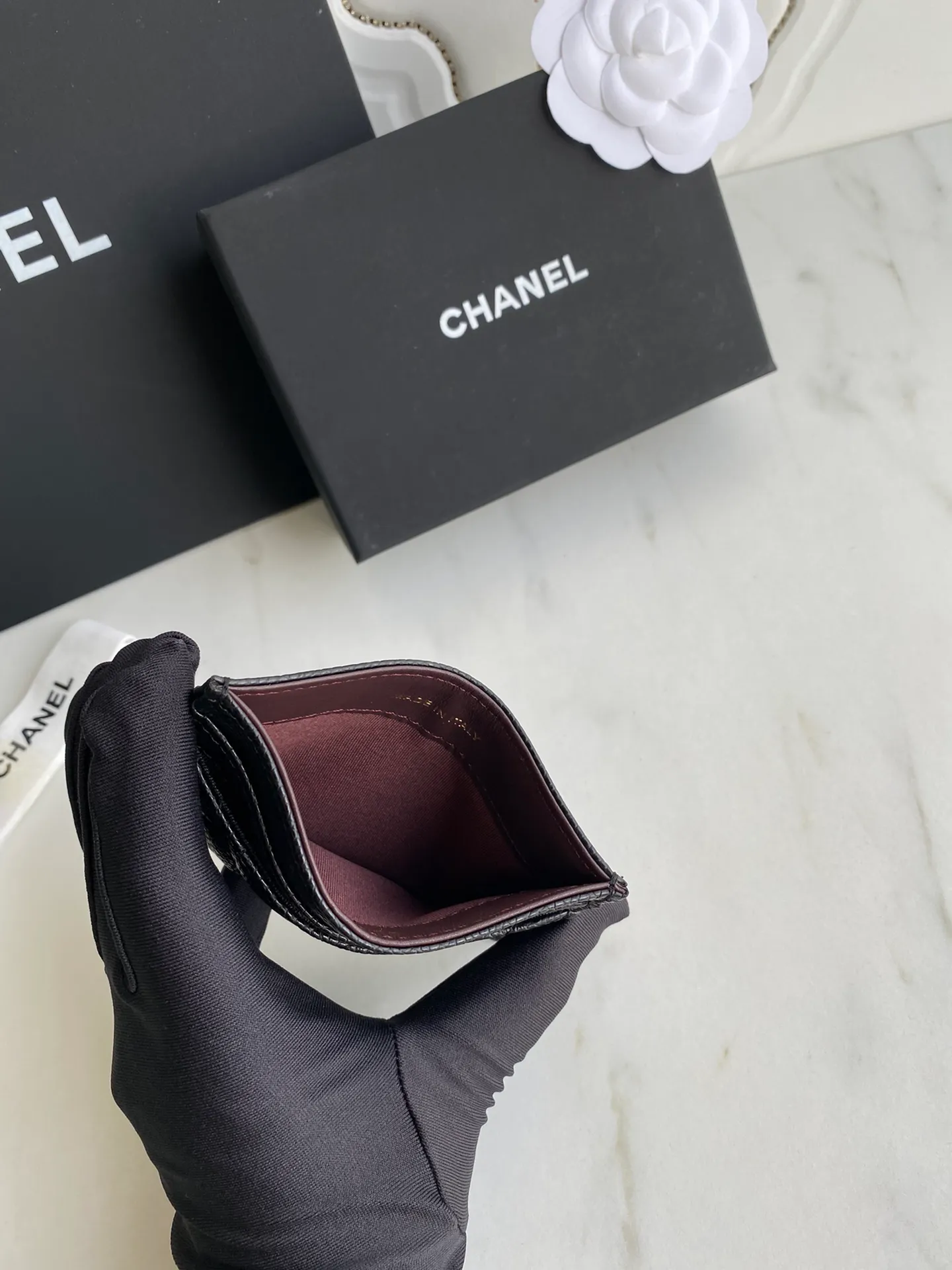 190💰【Original quality】【With serial code】CHANEL, classic card holder! Original quality, caviar small ball pattern series, classic series, exquisite details, full set of packaging, style number (AP426) 31510... size 11*7.5*1