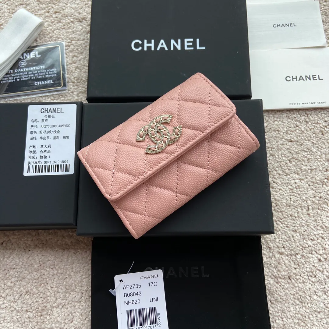 340💰Xiaoxiang imported Italian fine ball grain cowhide Item number: AP5470 Size: w11×h7cm Color: pink ball grain diamond hardware