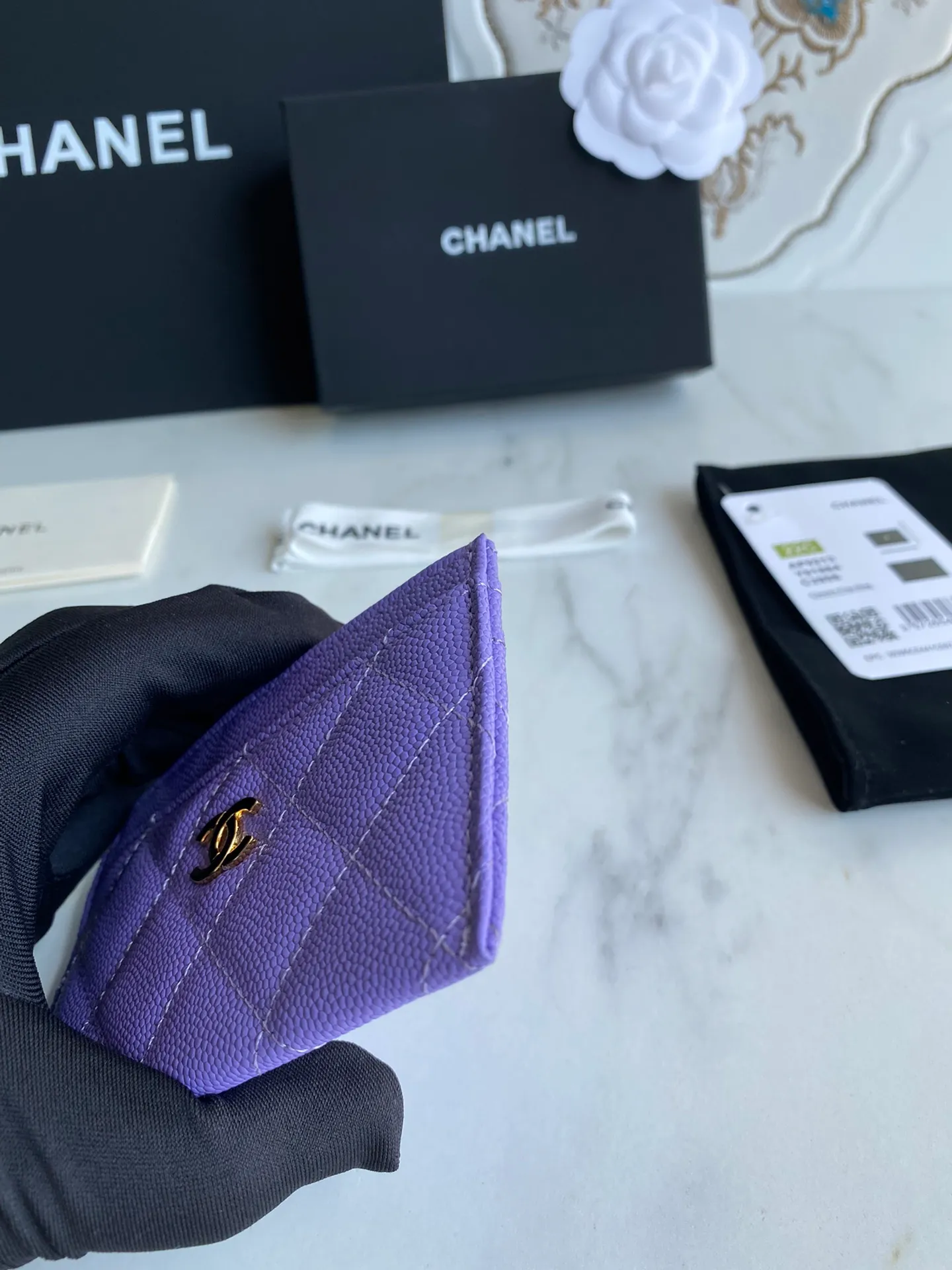 190💰【Original quality】【With serial code】CHANEL, classic card holder! Original quality, caviar small ball pattern series, classic series, exquisite details, full set of packaging, style number (AP426) 31510... size 11*7.5*1