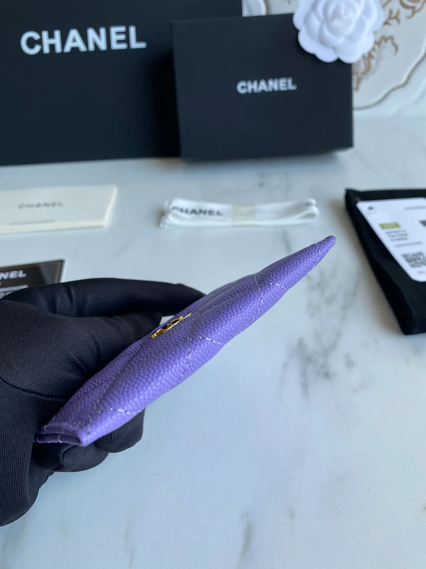 190💰【Original quality】【With serial code】CHANEL, classic card holder! Original quality, caviar small ball pattern series, classic series, exquisite details, full set of packaging, style number (AP426) 31510... size 11*7.5*1