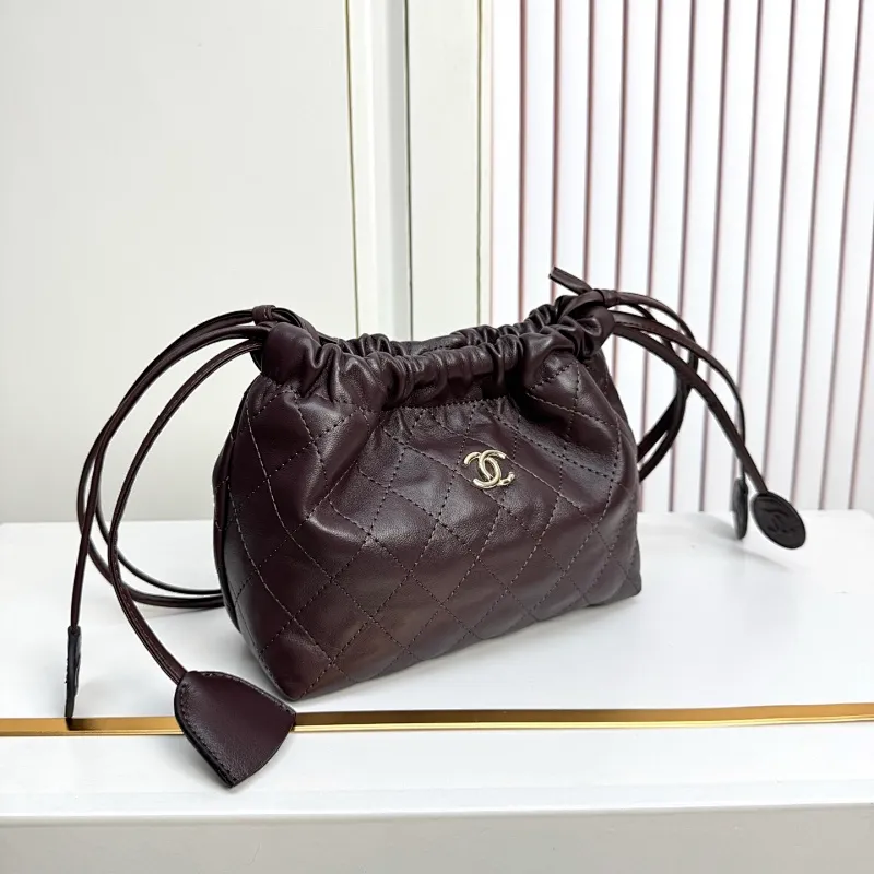 All Categories Official Website "Brand Women's Bags" Women's Bags 💙 Chanel 2026 Official Website CHANEL Diamond Drawstring Bucket Bag