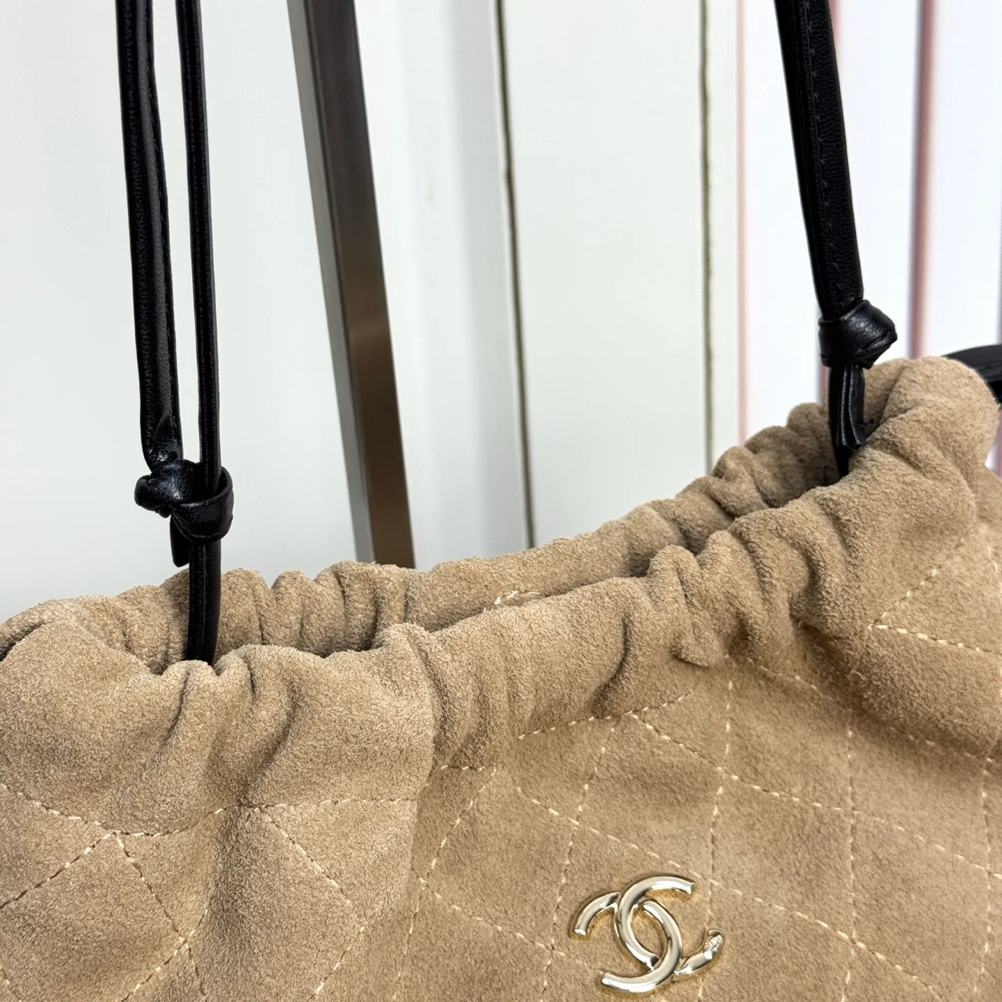 All Categories Official Website "Brand Women's Bags" Women's Bags 💙 Chanel 2026 Official Website CHANEL Diamond Drawstring Bucket Bag