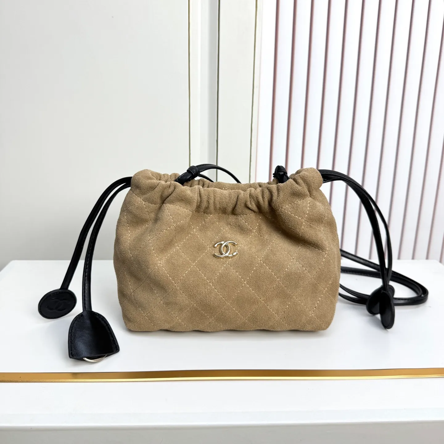 All Categories Official Website "Brand Women's Bags" Women's Bags 💙 Chanel 2026 Official Website CHANEL Diamond Drawstring Bucket Bag