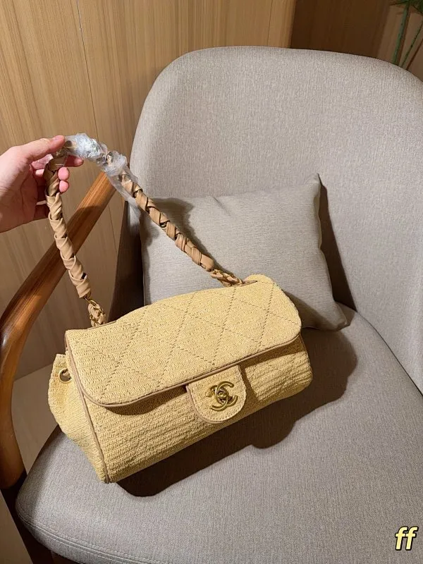 All Categories Official Website "Brand Women's Bags" Women's Bags 💙 Chanel 2026 New Chanel Straw Underarm Bag