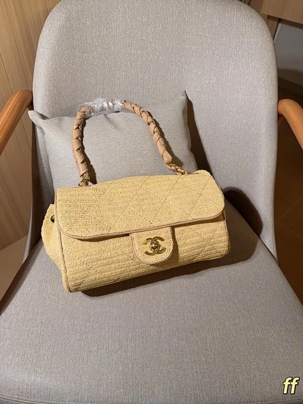 All Categories Official Website "Brand Women's Bags" Women's Bags 💙 Chanel 2026 New Chanel Straw Underarm Bag