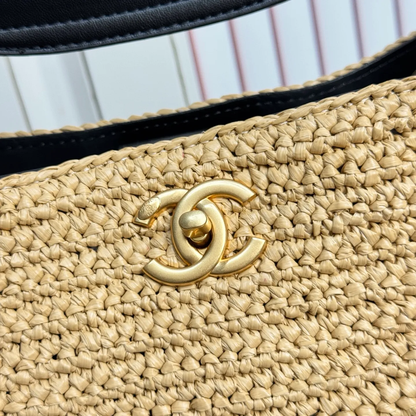 All Categories Official Website "Brand Women's Bags" Women's Bags 💙 Chanel 2026 Chanel Cruise Straw & Lambskin Tote Bag