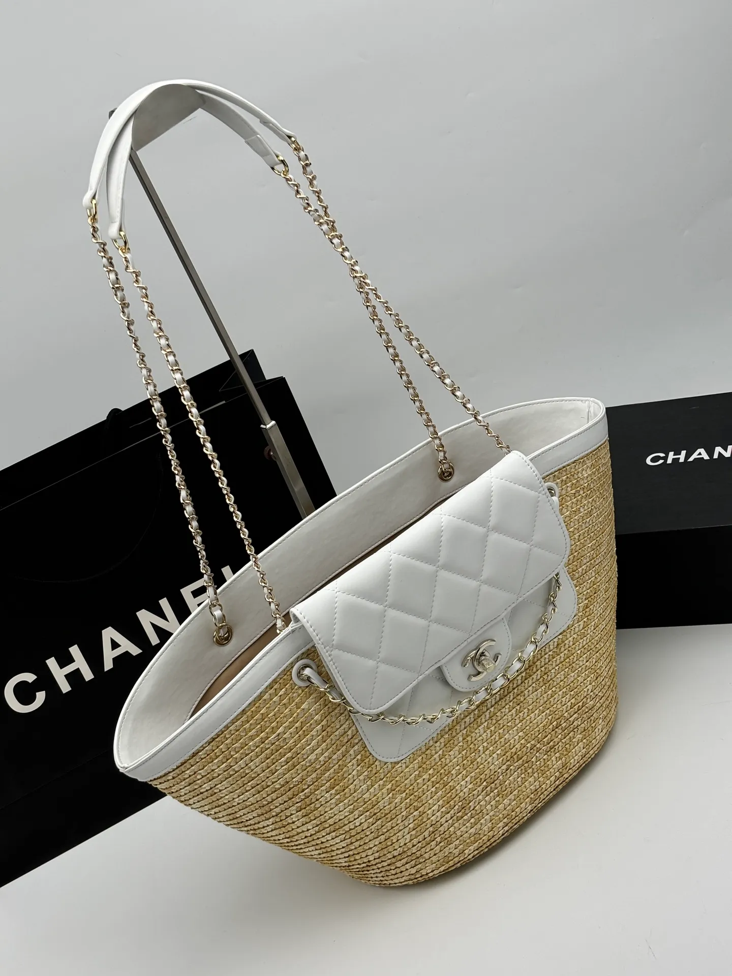 All Categories Official Website "Brand Women's Bags" Women's Bags 💙 Chanel 2026 Official Website CHANEL Braided Cabbage Shopping Bag