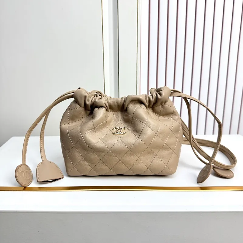 All Categories Official Website "Brand Women's Bags" Women's Bags 💙 Chanel 2026 Official Website CHANEL Diamond Drawstring Bucket Bag