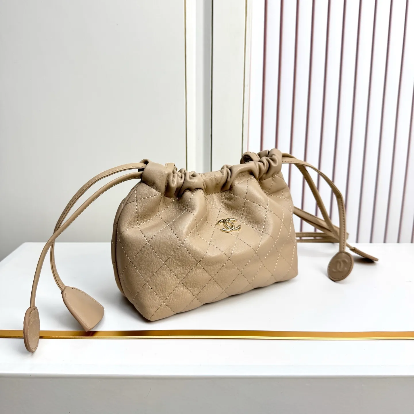 All Categories Official Website "Brand Women's Bags" Women's Bags 💙 Chanel 2026 Official Website CHANEL Diamond Drawstring Bucket Bag