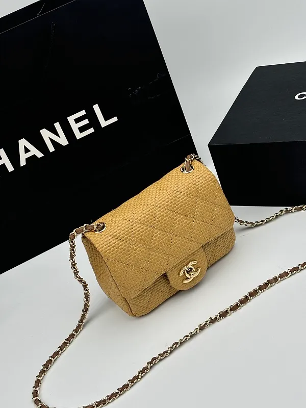 All Categories Official Website "Brand Women's Bags" Women's Bags 💙 Chanel 2026 Official Website CHANEL Straw CF Chain Bag