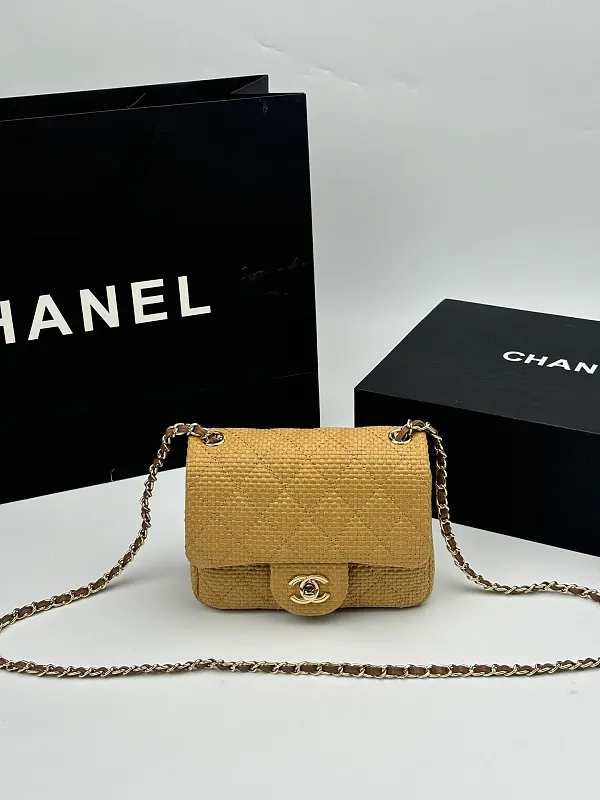 All Categories Official Website "Brand Women's Bags" Women's Bags 💙 Chanel 2026 Official Website CHANEL Straw CF Chain Bag