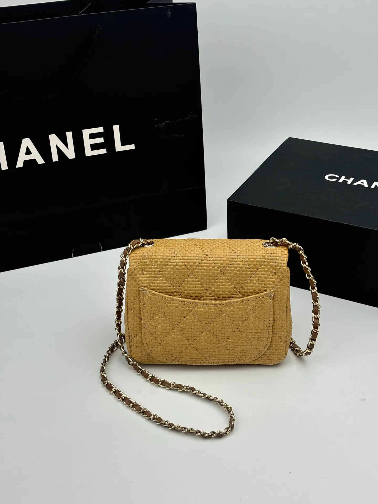 All Categories Official Website "Brand Women's Bags" Women's Bags 💙 Chanel 2026 Official Website CHANEL Straw CF Chain Bag