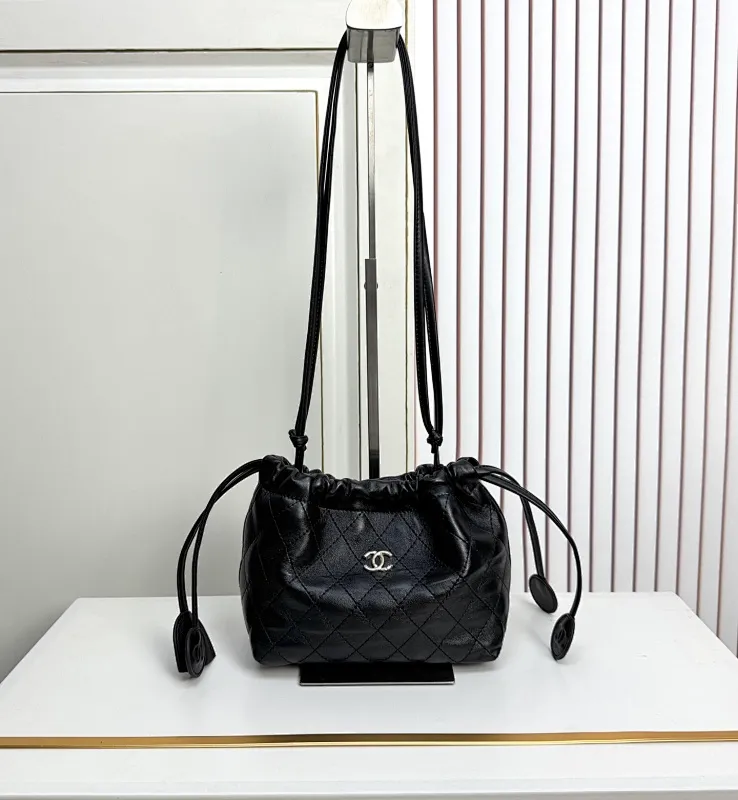 All Categories Official Website "Brand Women's Bags" Women's Bags 💙 Chanel 2026 Official Website CHANEL Diamond Drawstring Bucket Bag