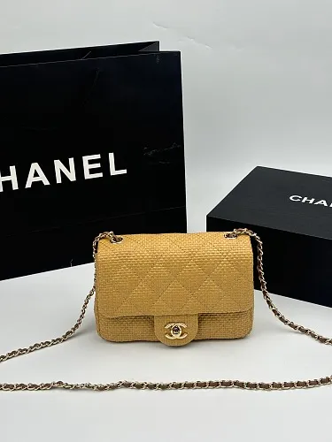 All Categories Official Website "Brand Women's Bags" Women's Bags 💙 Chanel 2026 Official Website CHANEL Straw CF Chain Bag