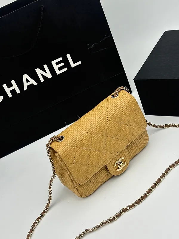 All Categories Official Website "Brand Women's Bags" Women's Bags 💙 Chanel 2026 Official Website CHANEL Straw CF Chain Bag