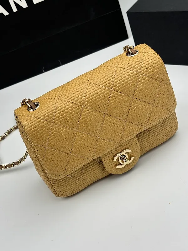 All Categories Official Website "Brand Women's Bags" Women's Bags 💙 Chanel 2026 Official Website CHANEL Straw CF Chain Bag