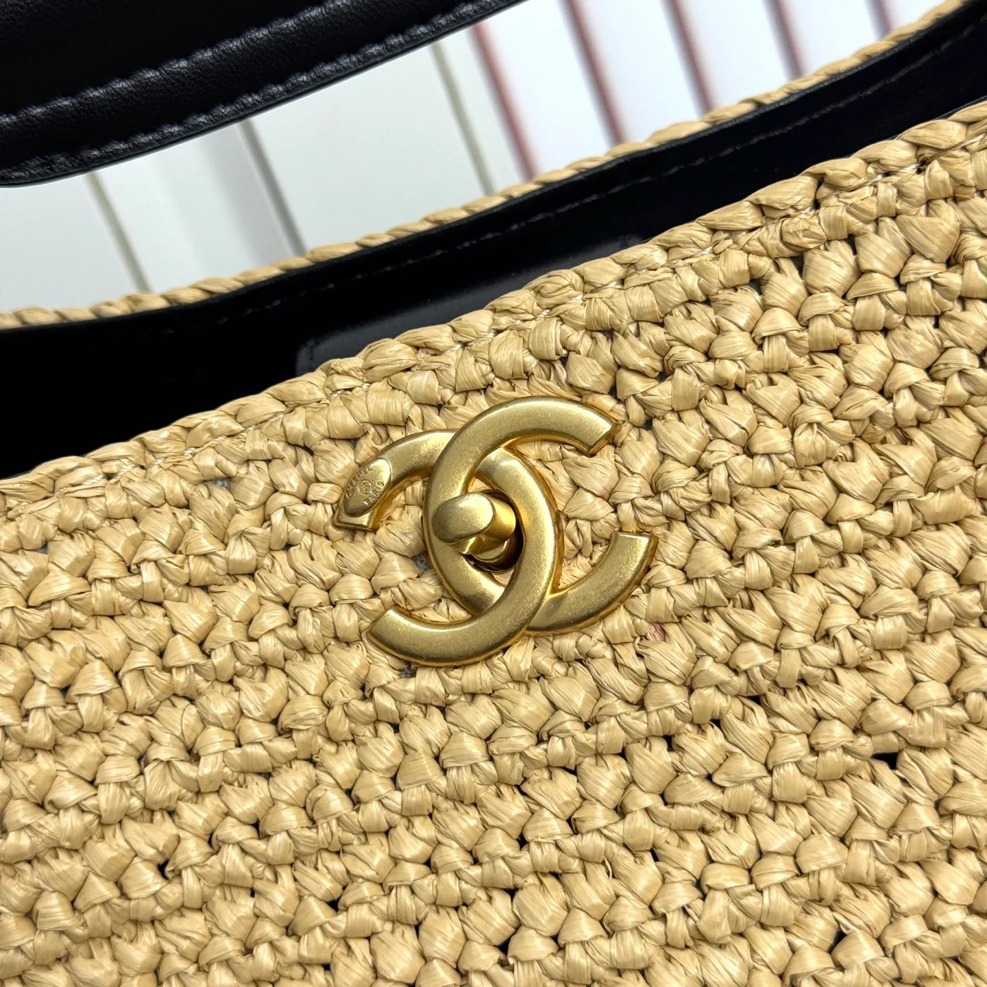 All Categories Official Website "Brand Women's Bags" Women's Bags 💙 Chanel 2026 Chanel Cruise Straw & Lambskin Tote Bag