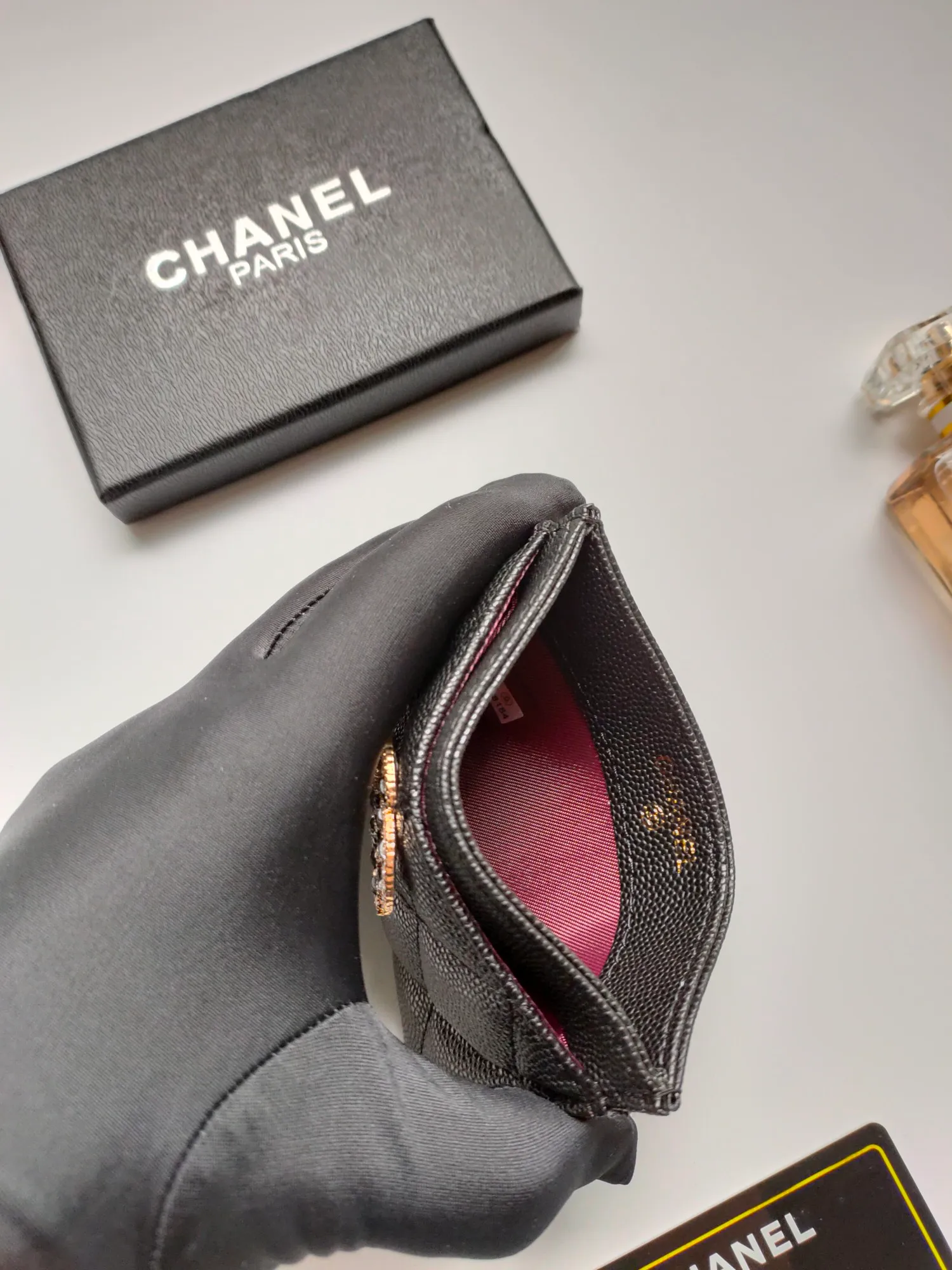💰130 CHANEL Chanel counter new card holder👍Model number: AP5494 Size: 7.5 × 11.2 × 0.5 cm 😍😍Fine workmanship and high-end quality