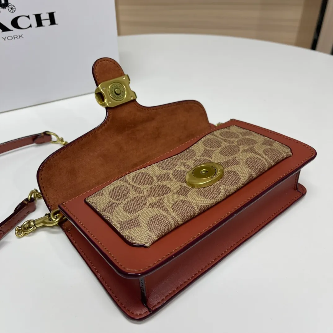 Batch 460💰Coach new minitabby new Dionysian chain crossbody envelope bag model CE7724 Size: 21×10×5cm