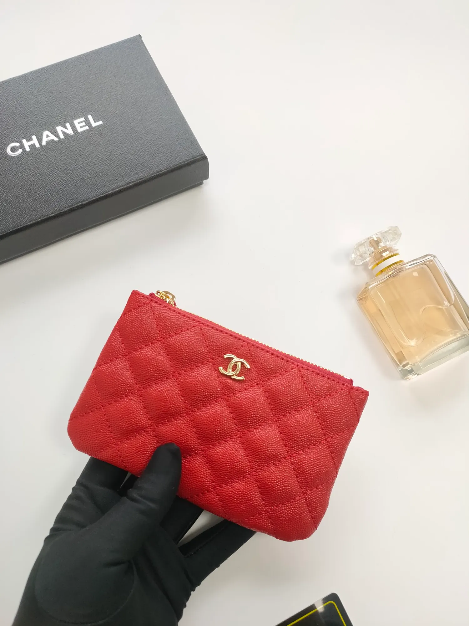💰110💰CHANEL coin purse has arrived💦Model number A82365, leather hardware, exquisite details, complete package! Size 15*8.5cm