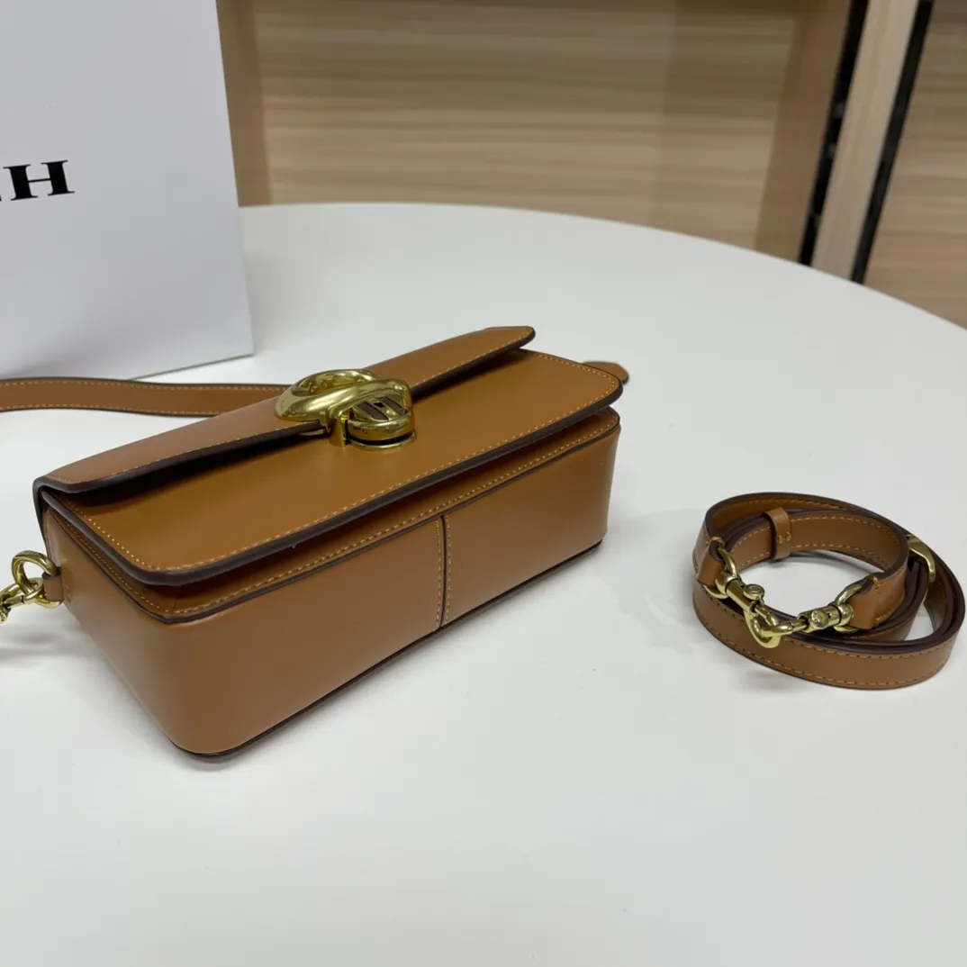 Top original order p480💰Coach new Coach baguette bag leather crossbody bag [rose][rose] model CE331 women's bag STUDIO BAGUETTE, size: 20*10*7[fireworks][fireworks][fireworks]