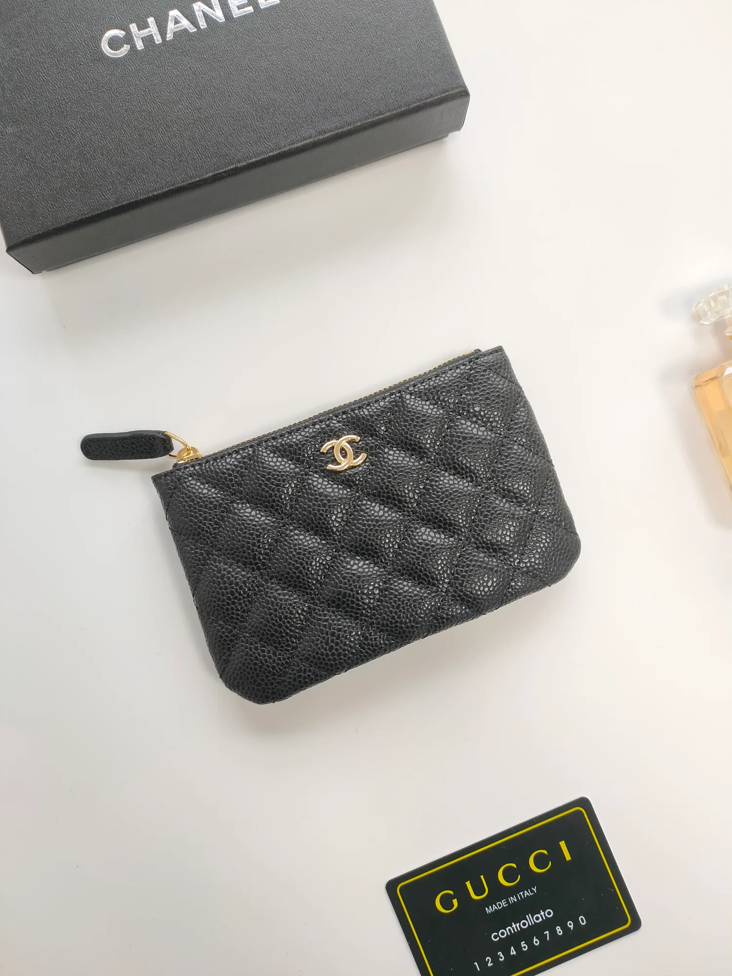 💰110💰CHANEL coin purse has arrived💦Model number A82365, leather hardware, exquisite details, complete package! Size 15*8.5cm