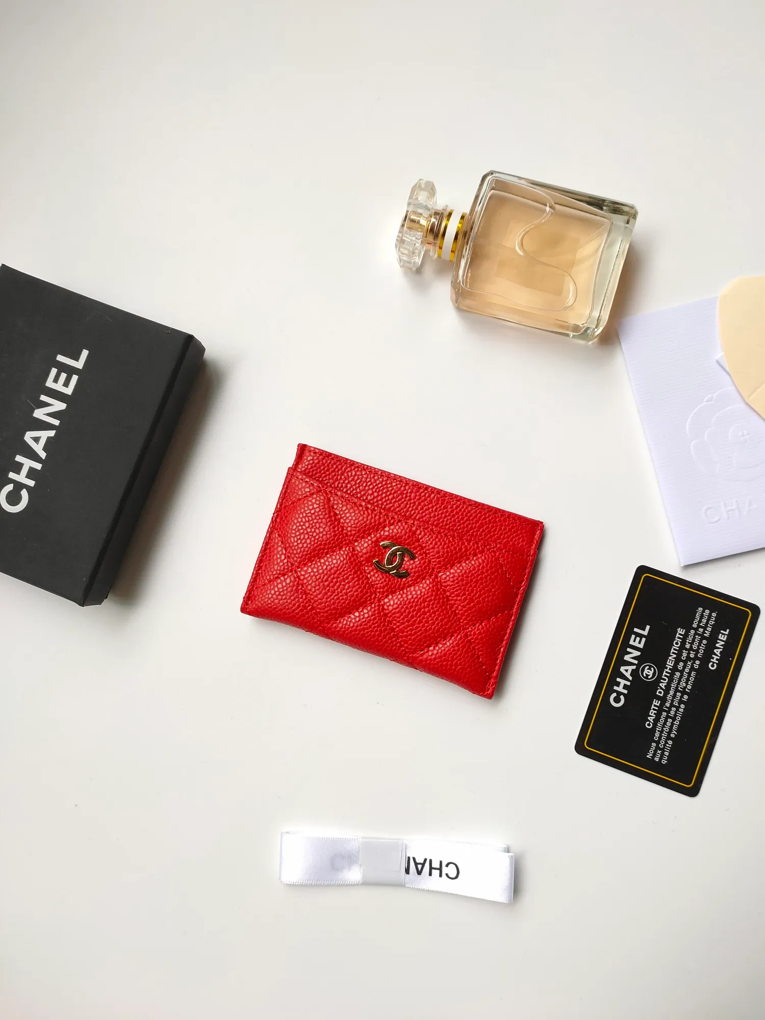 💰90 CHANEL Chanel counter card holder👍Model number: AP446 Size: 7.5×11.2×0.5cm Caviar cowhide on the outside + sheepskin on the inside + gold hardware😍😍Fine workmanship High-end quality [Rose] Complete accessories