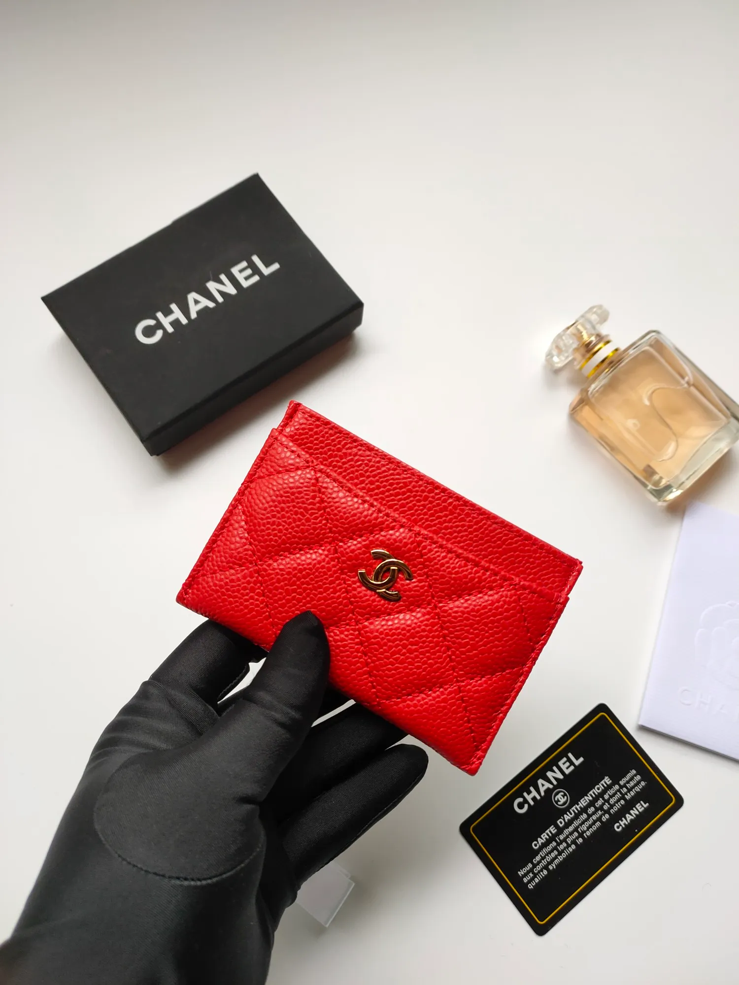 💰90 CHANEL Chanel counter card holder👍Model number: AP446 Size: 7.5×11.2×0.5cm Caviar cowhide on the outside + sheepskin on the inside + gold hardware😍😍Fine workmanship High-end quality [Rose] Complete accessories