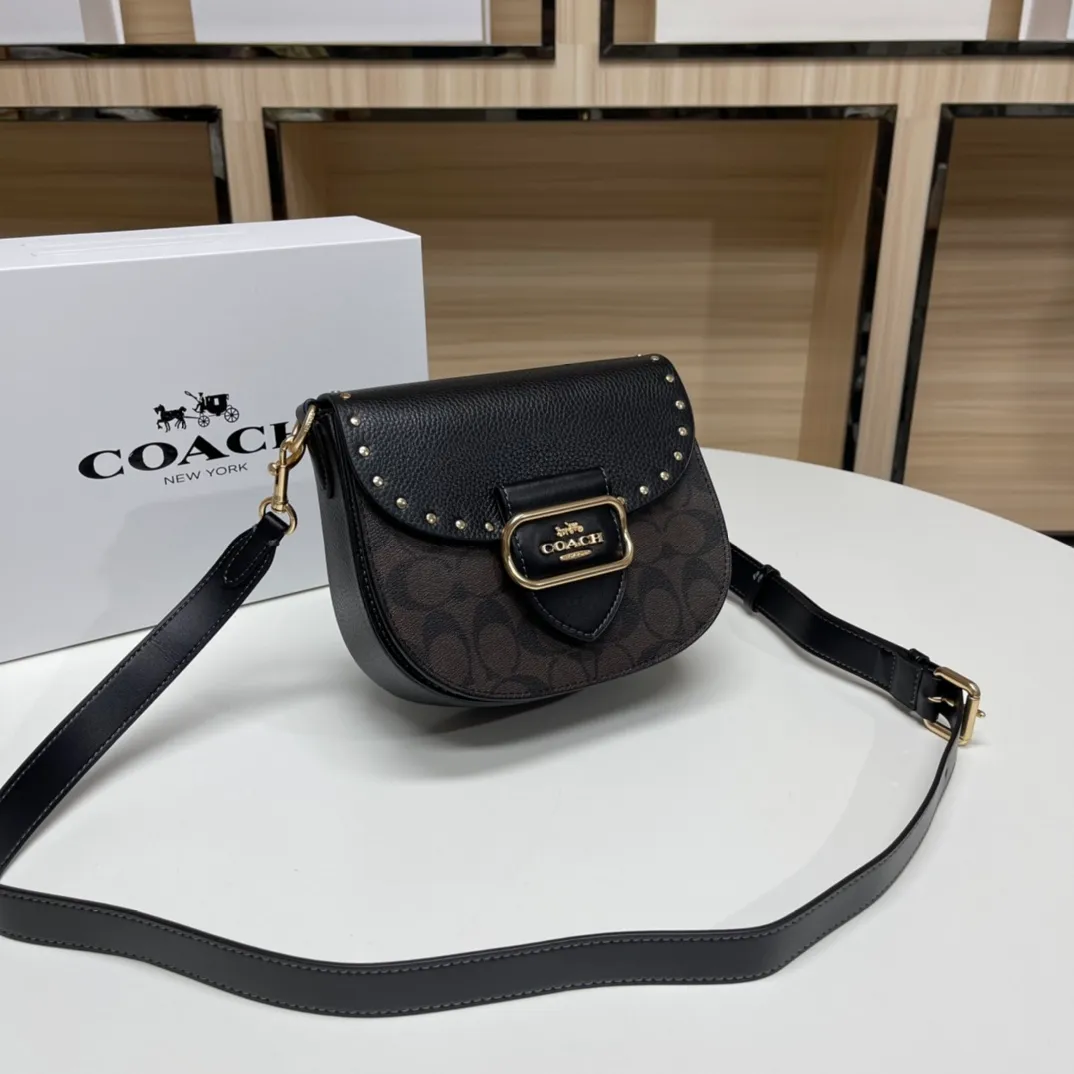 Top original order batch 530💰Coach/Coach new model❤, item number CE565, ce567.C Ole ladies classic logo canvas KLEO No. 17 shoulder bag autumn and winter new product luxury and noble 🤞 size 19.5X17X7