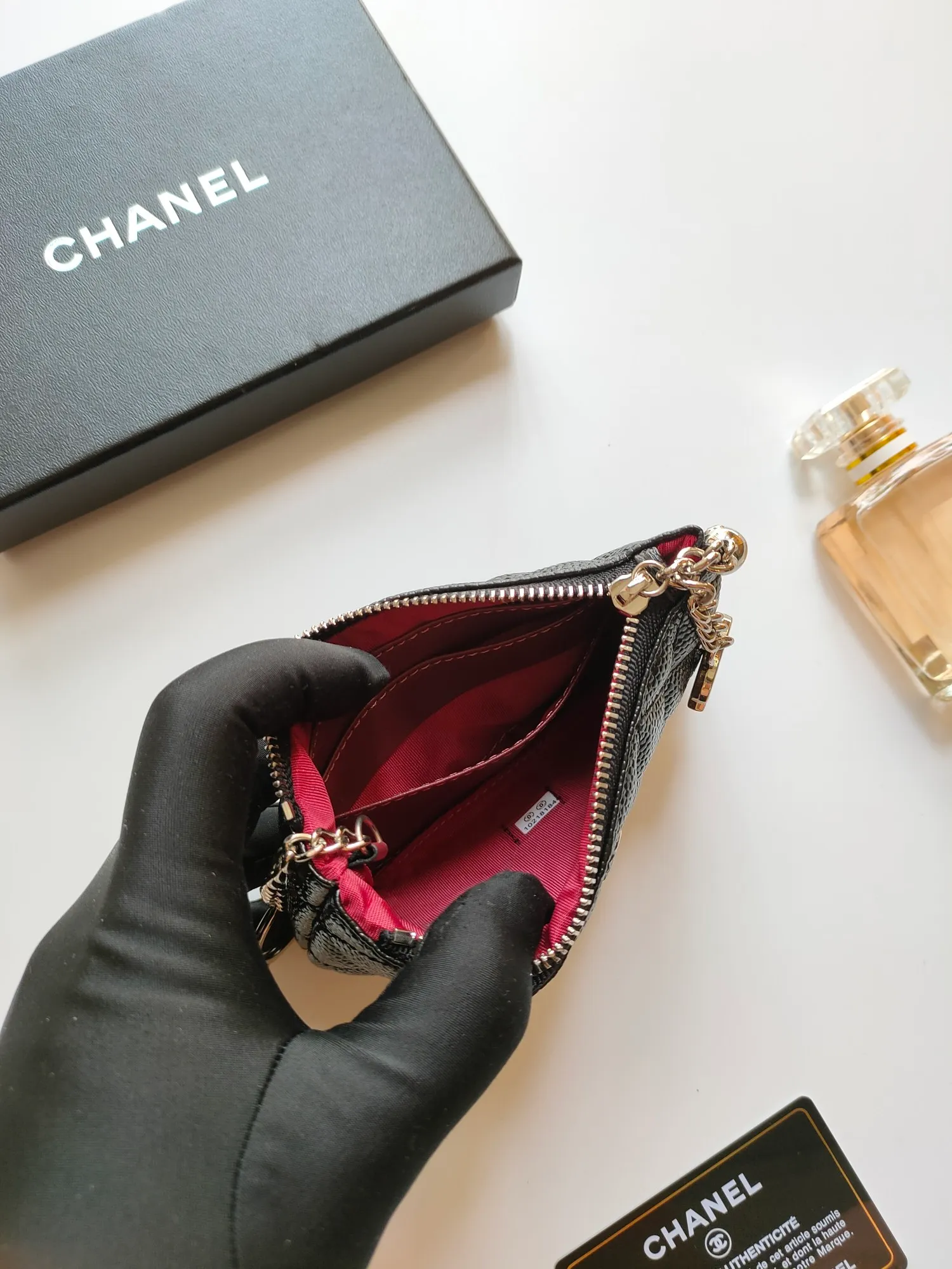 ￥120 CHANEL's new pendant coin purse 💦Model No. A50168 top-quality leather hardware, rhombus pattern. Beautiful details, complete package! Size:14-10-1cm