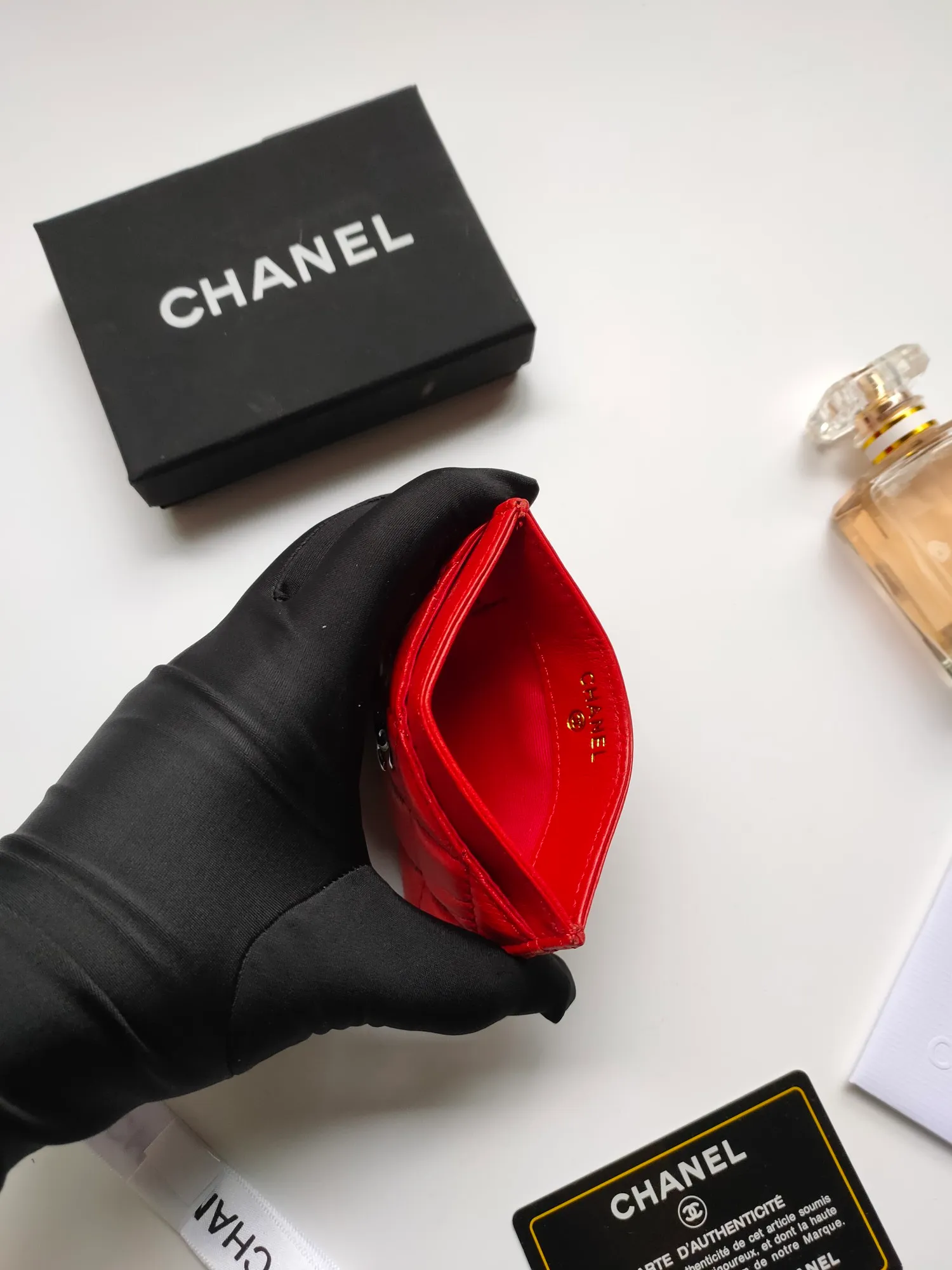 💰90 CHANEL Chanel counter card holder👍Model number: AP446 Size: 7.5×11.2×0.5cm Sheepskin inside and outside😍😍Fine workmanship High-end quality [Rose] Complete accessories