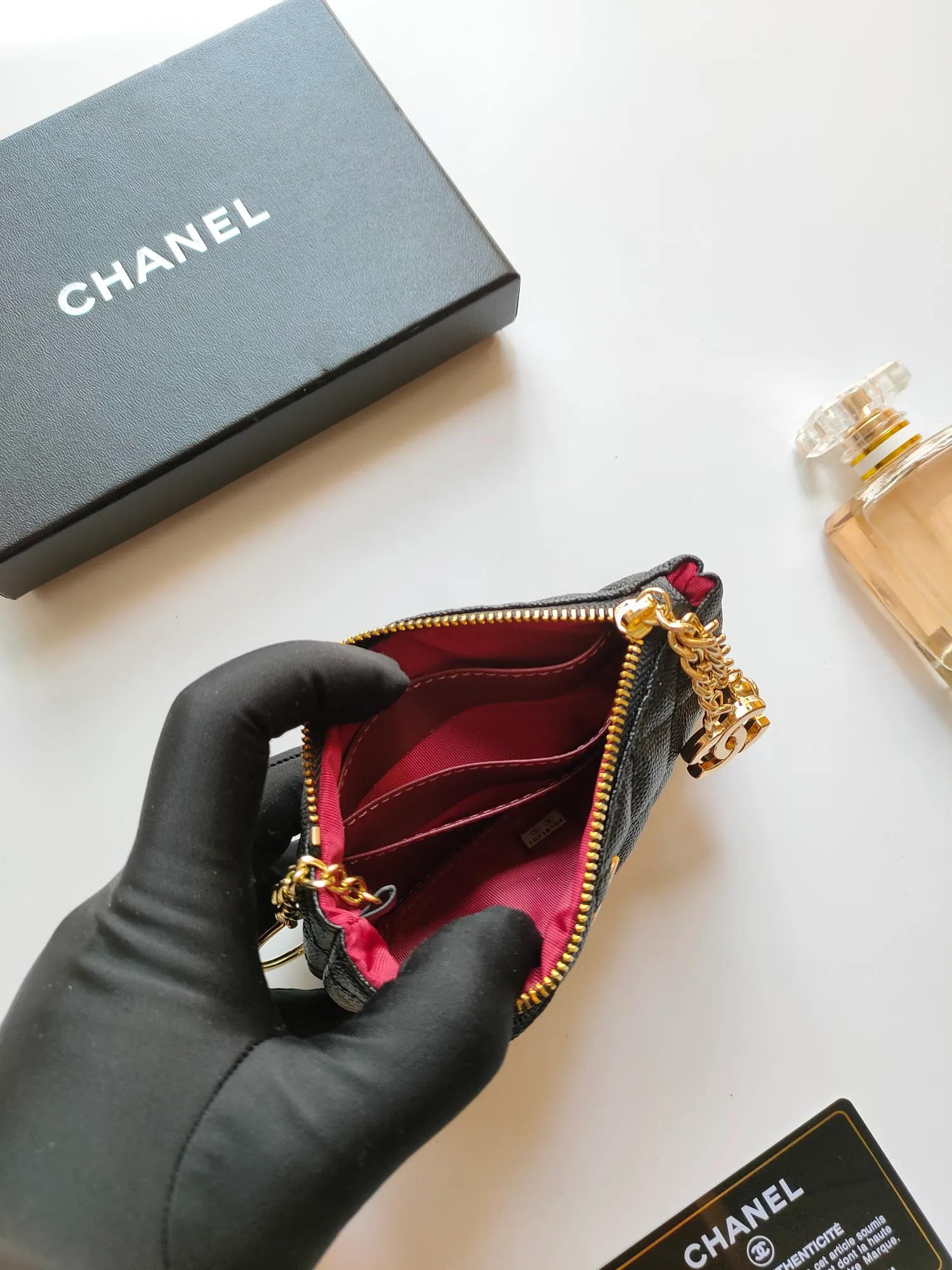￥120 CHANEL's new pendant coin purse 💦Model No. A50168 top-quality leather hardware, rhombus pattern. Beautiful details, complete package! Size:14-10-1cm