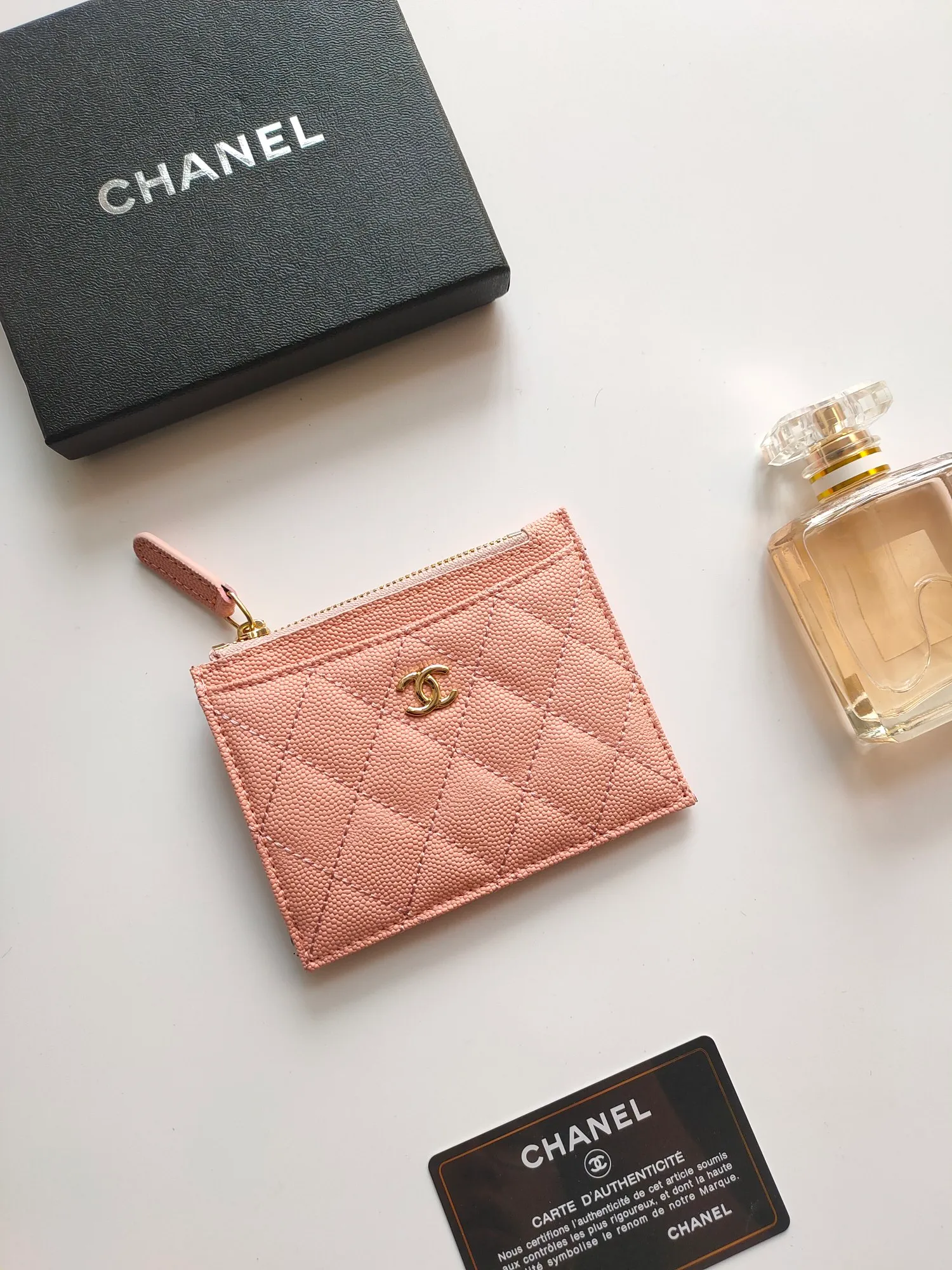￥110💰Chanel zipper card holder💦Model No. A84105 top leather hardware, exquisite details! Size:9x11.5cm