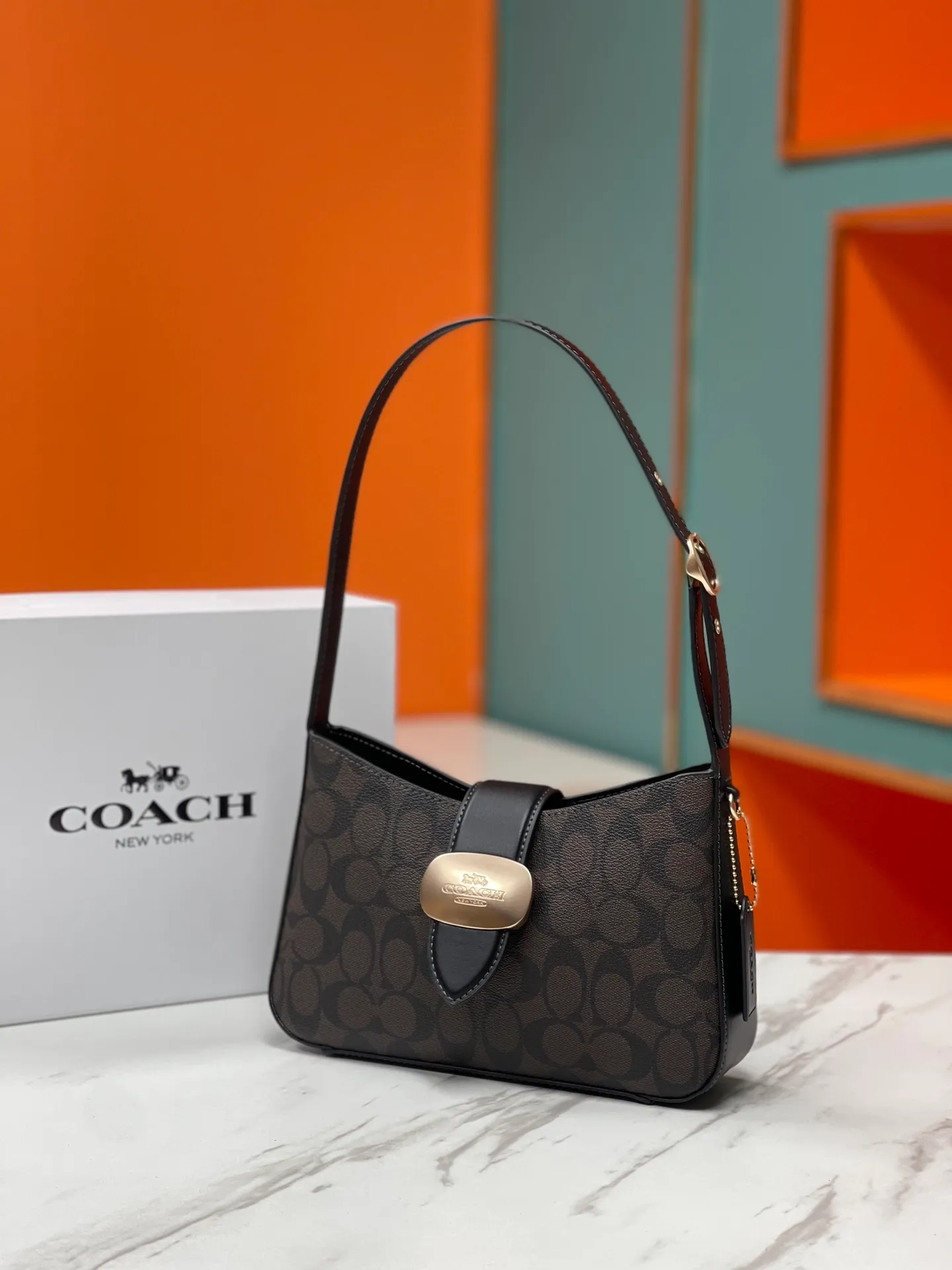 Top original order p400💰Coach counter new Eliza hobo armpit bag, model CR528. Size 25X6X17